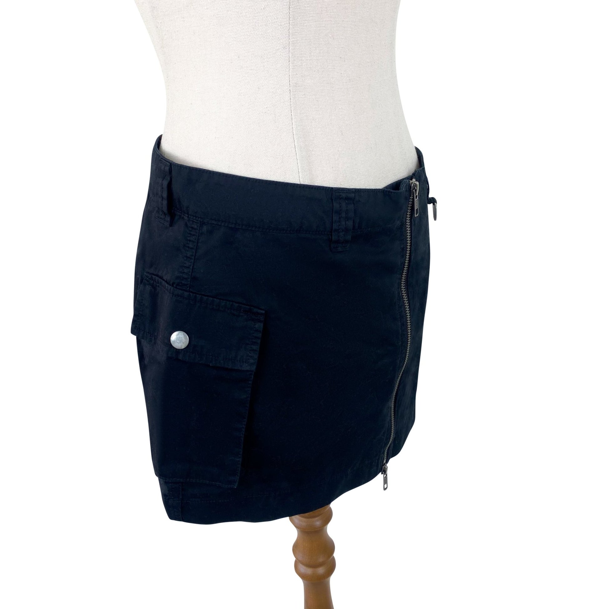 Glassons new with tag black zip mini skirt | size 8