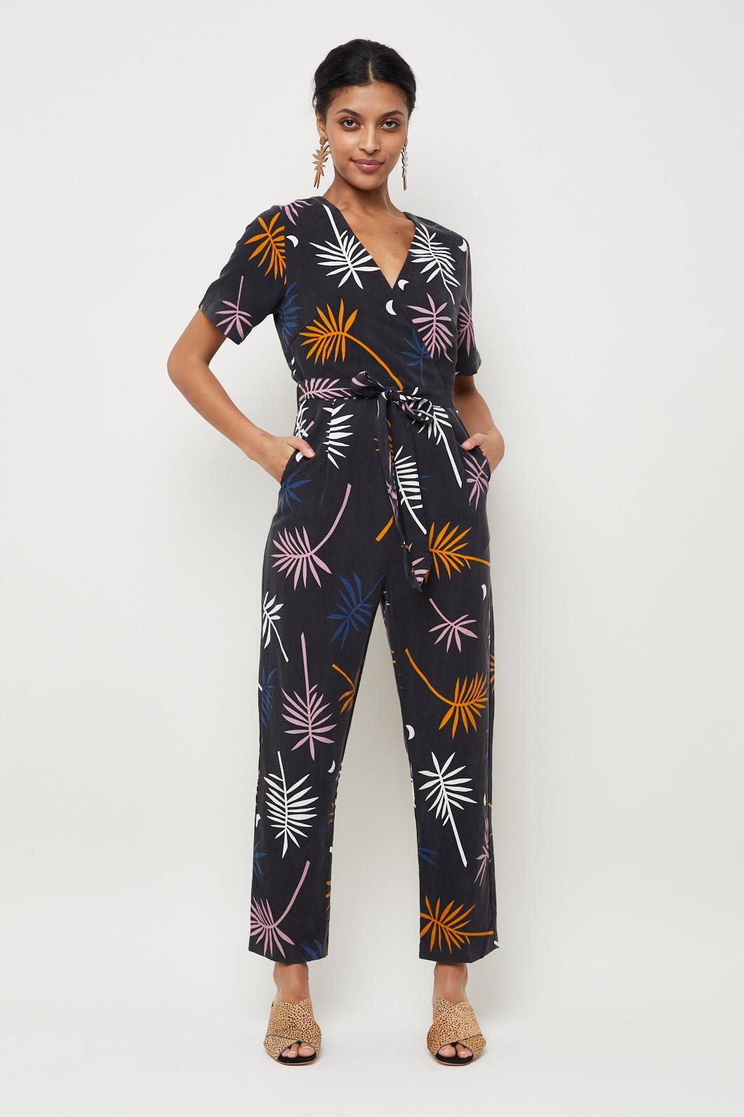 Gorman palm frond pantsuit | size 8