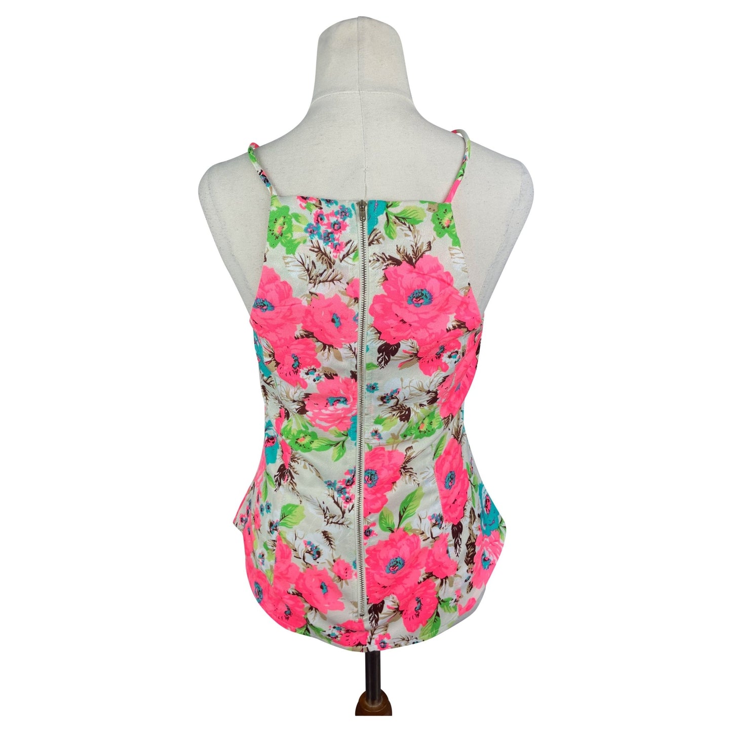 Chica Booti flower print halter vest | size 10