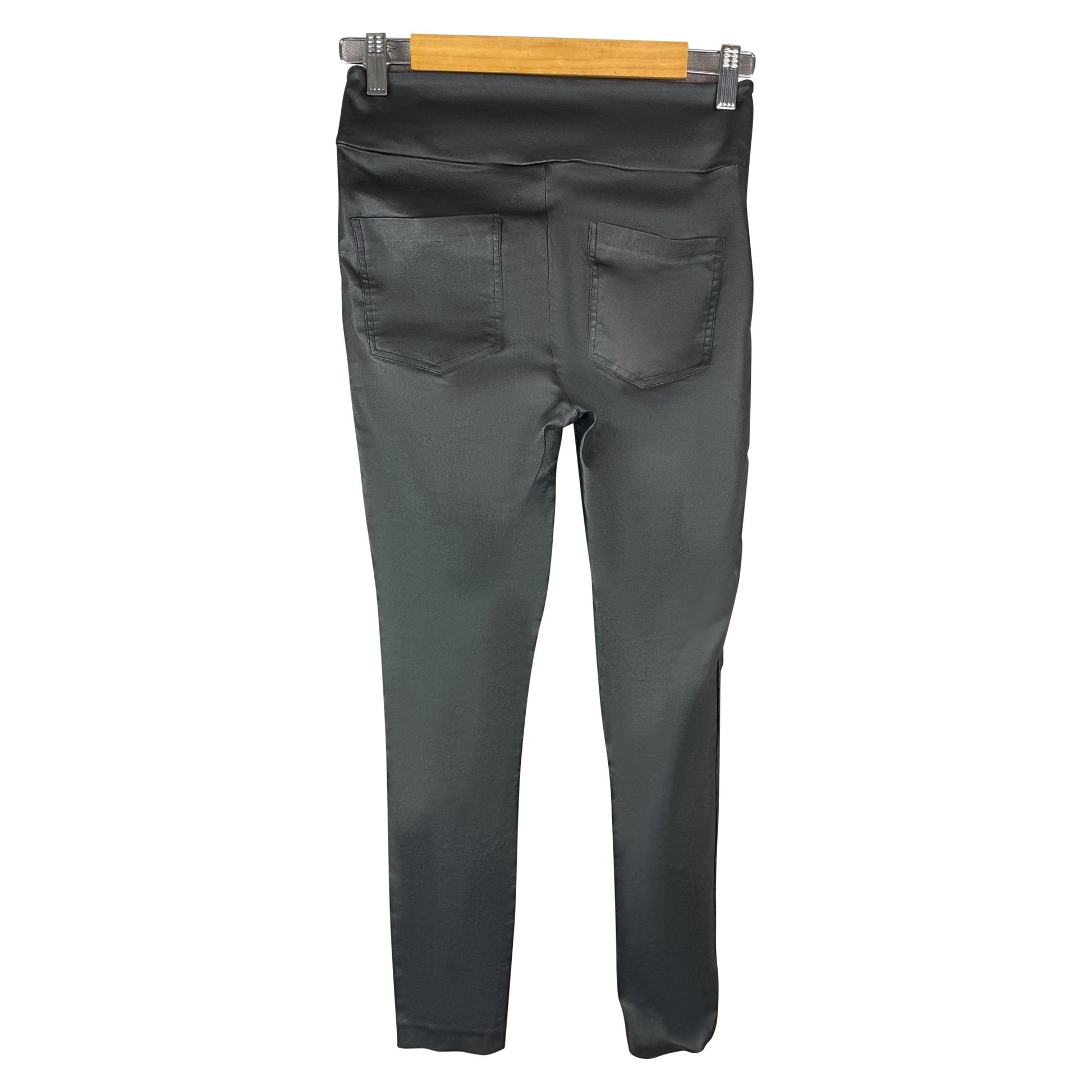Decjuba black leather look pants | size 10