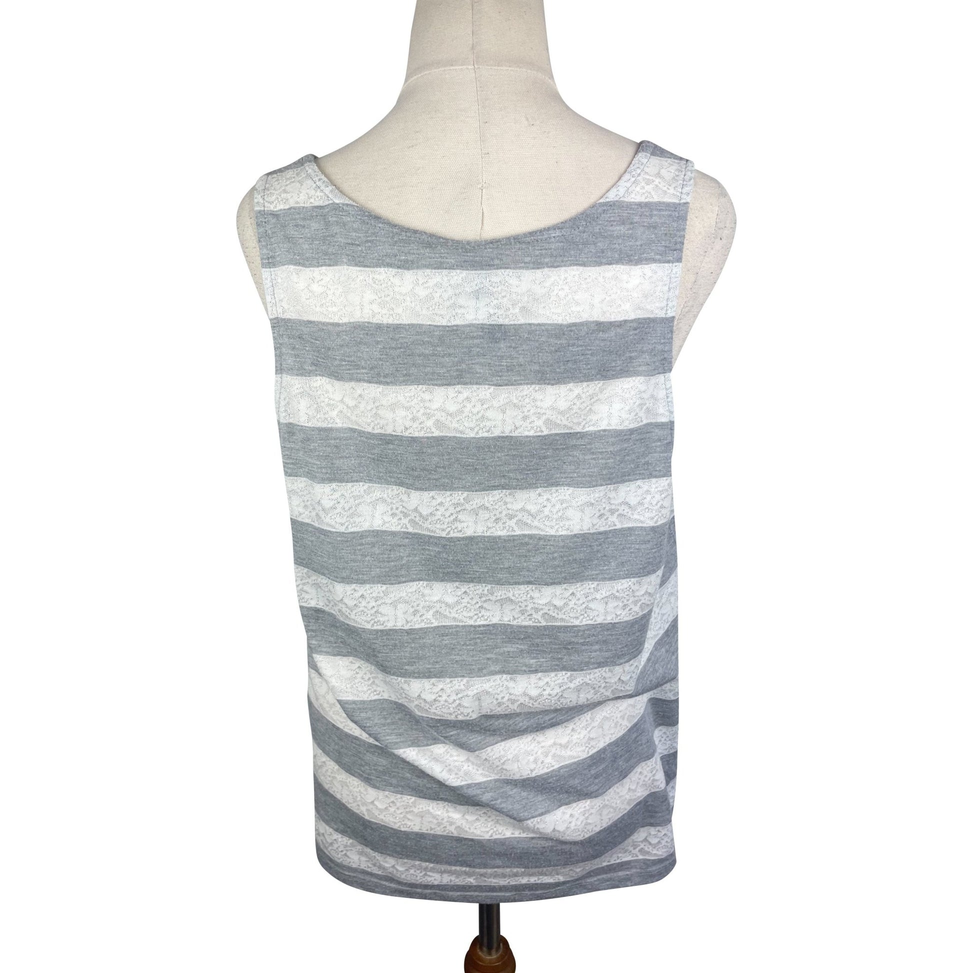 Forever New grey and white stripe tank top | size 12