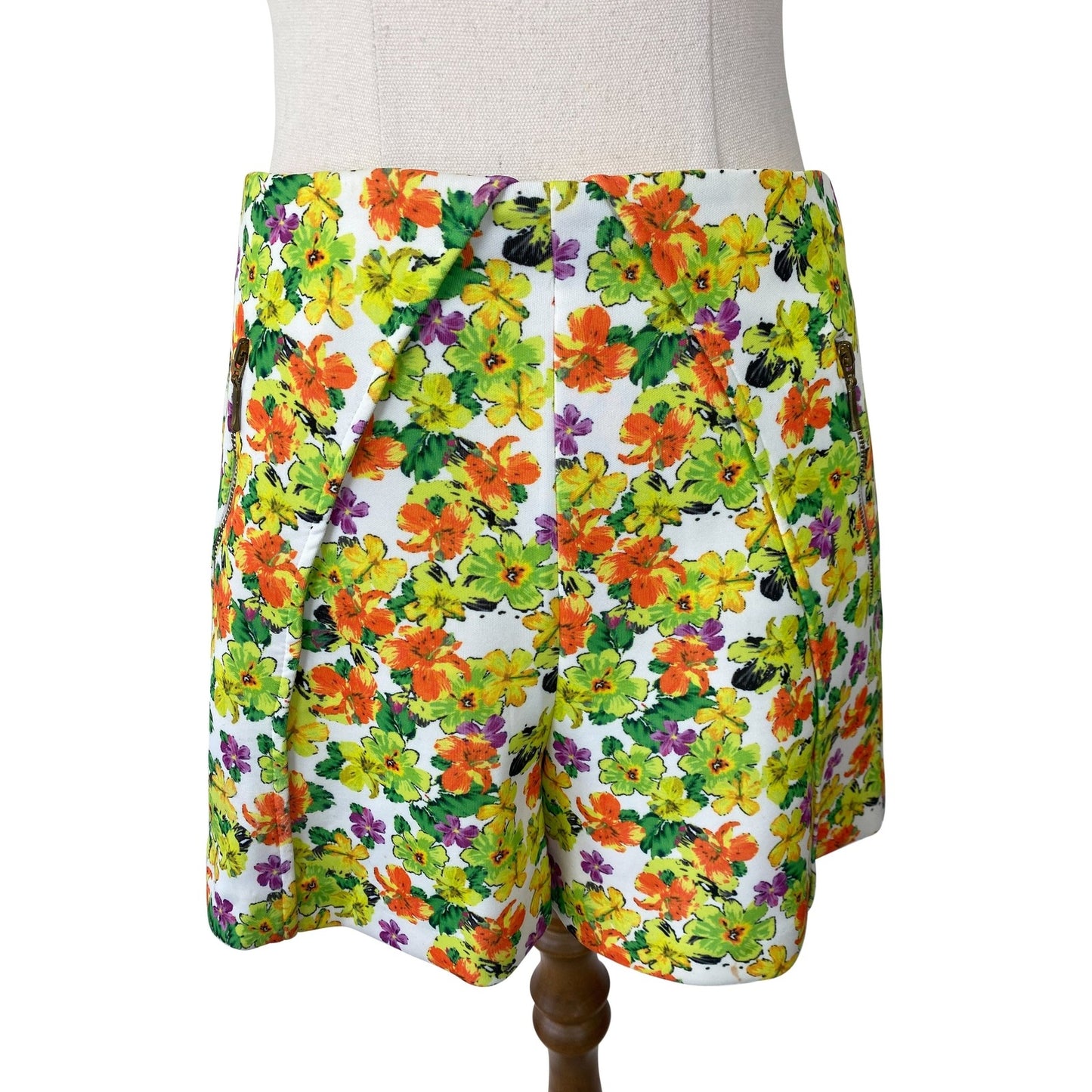 Zara floral high waist shorts | size small