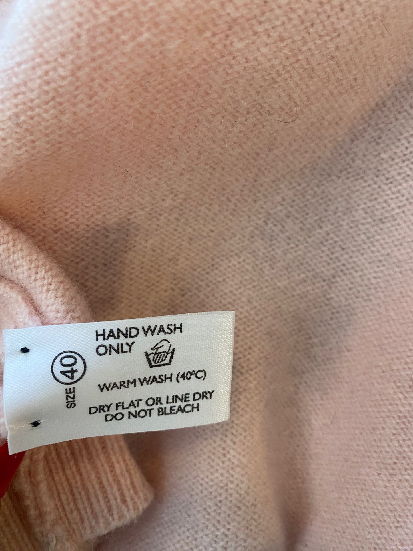 The Scotch House 100% lambswool pink cardigan | size 8-12
