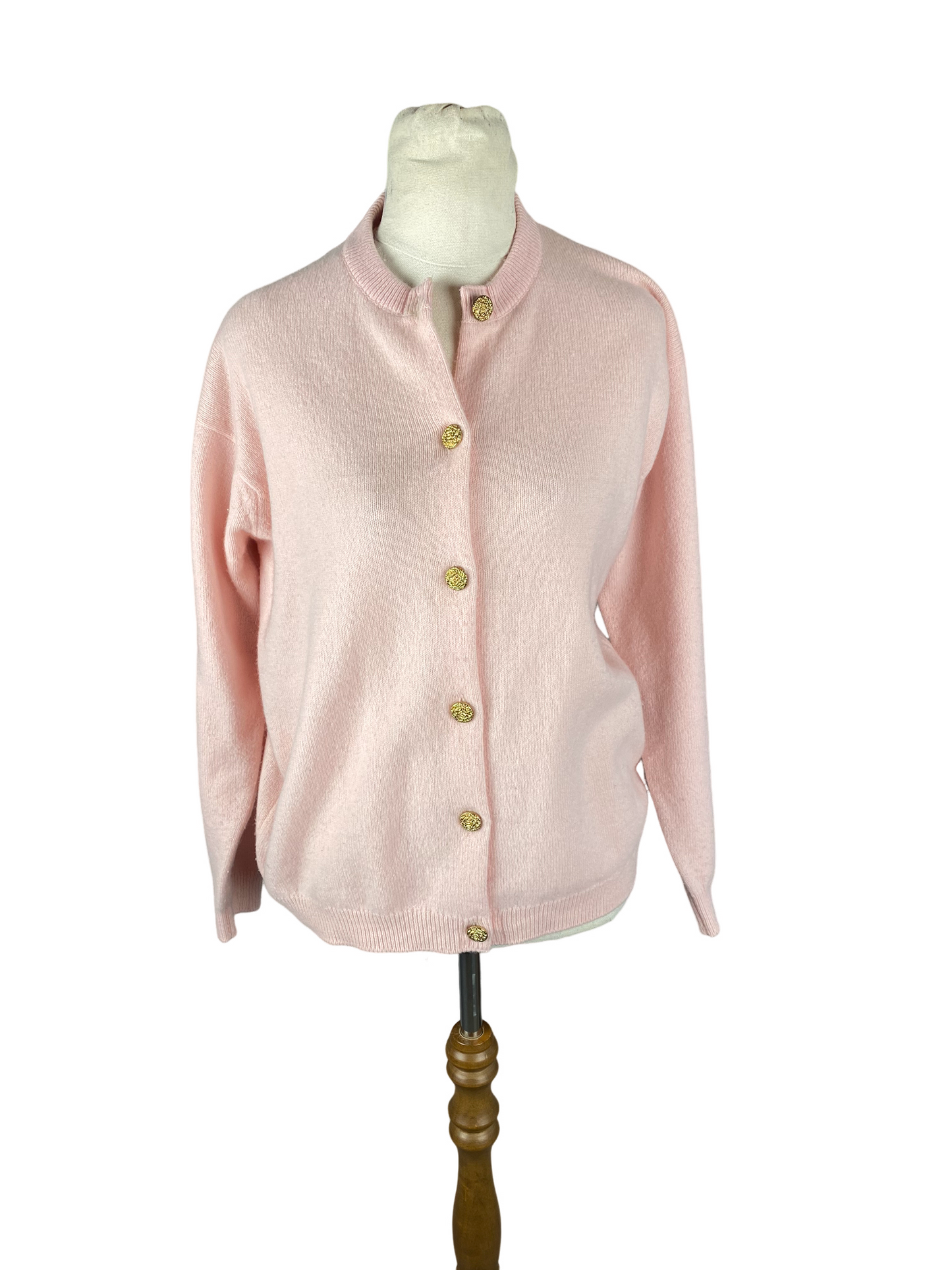 The Scotch House 100% lambswool pink cardigan | size 8-12