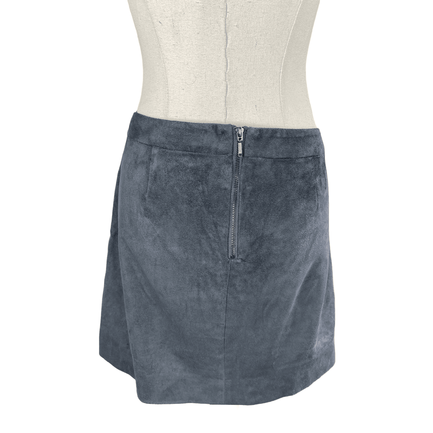 Max grey suede feel mini skirt | size 12