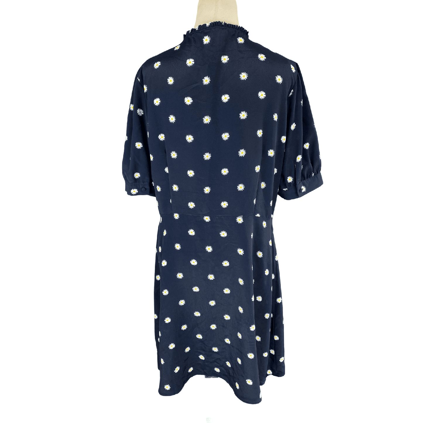 Karen Walker dark navy daisy dress midi dress | 14
