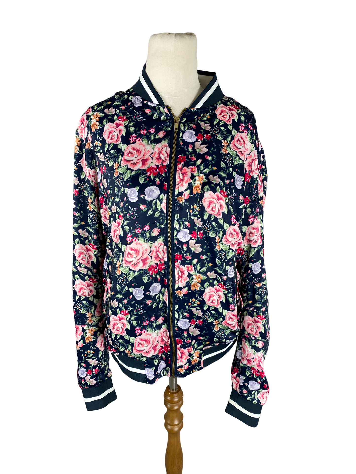 Beau Hudson floral bomber jacket | size 12