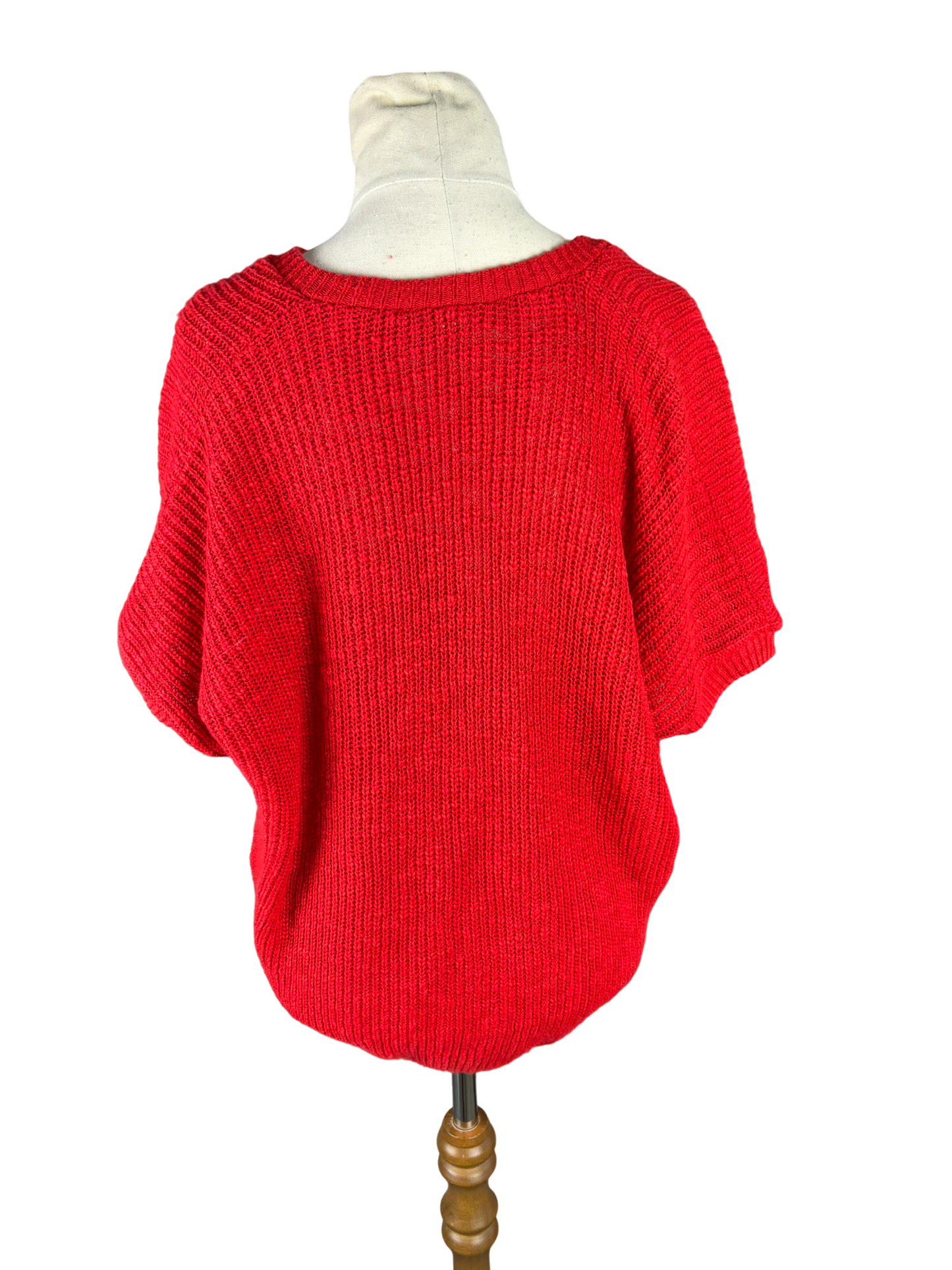 Alley-Cat vintage red sleeveless top/vest | size 12-14