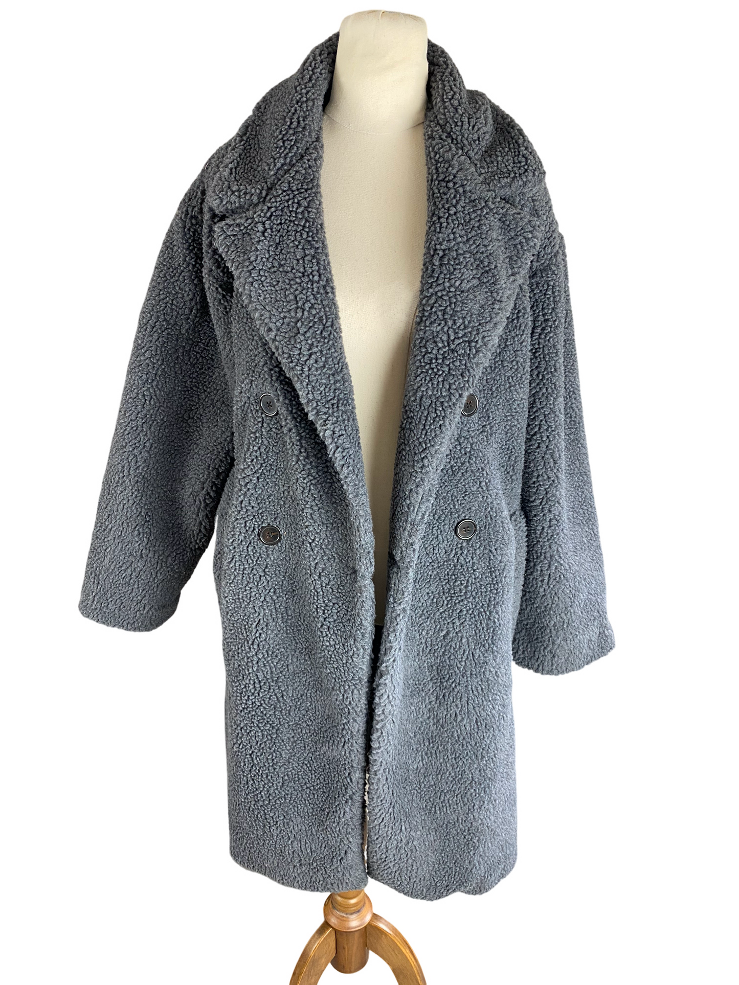 Cartel and Willow teddy charcoal coat | size 12