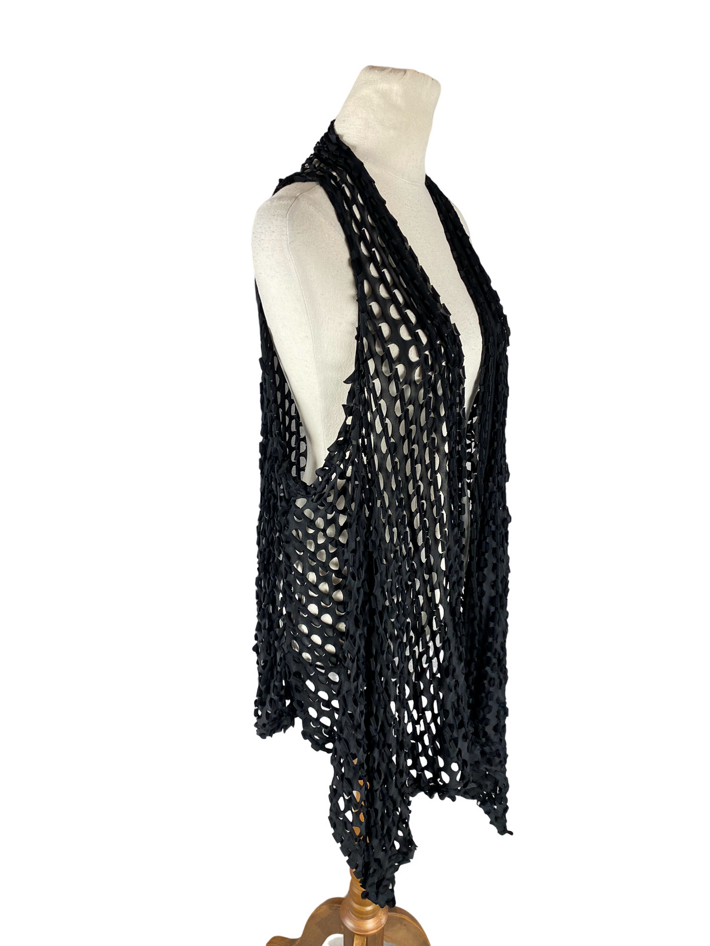 Spirit Wardrobe sleeveless cardigan in black | size XL