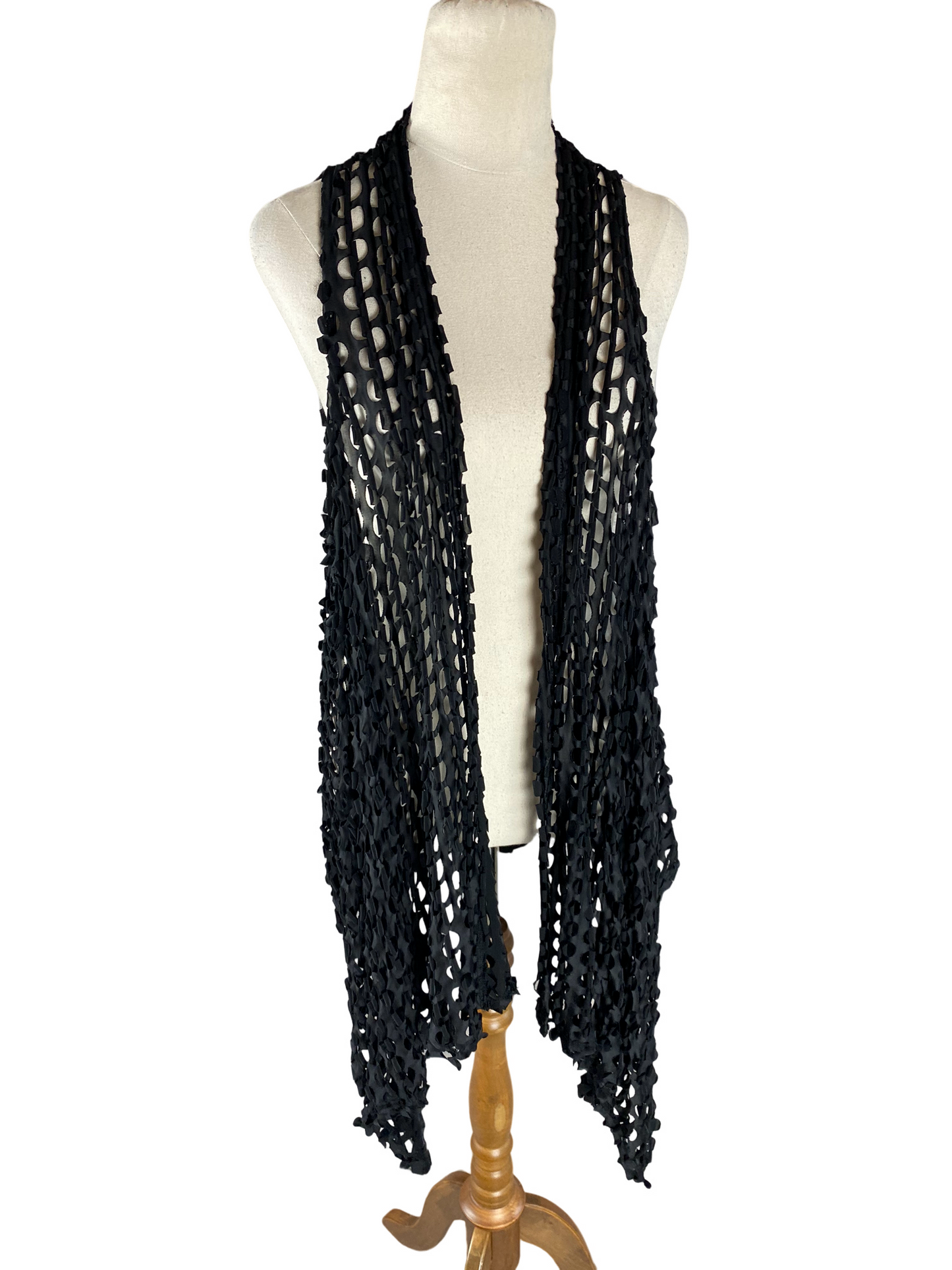 Spirit Wardrobe sleeveless cardigan in black | size XL
