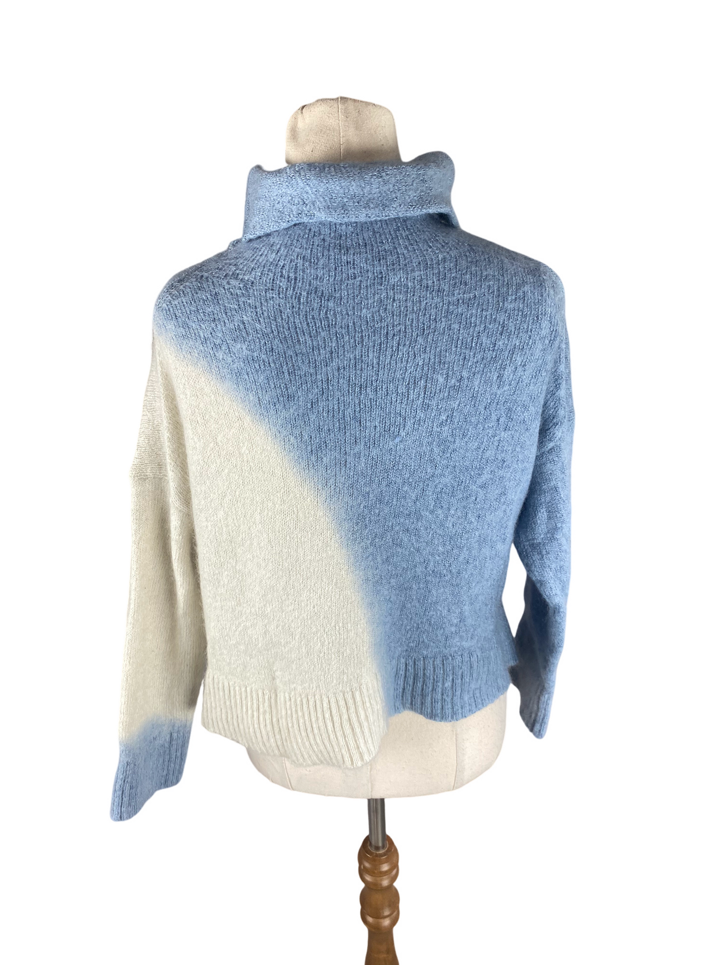 SABA mohair + wool blend turtle neck jumper | size 8-10