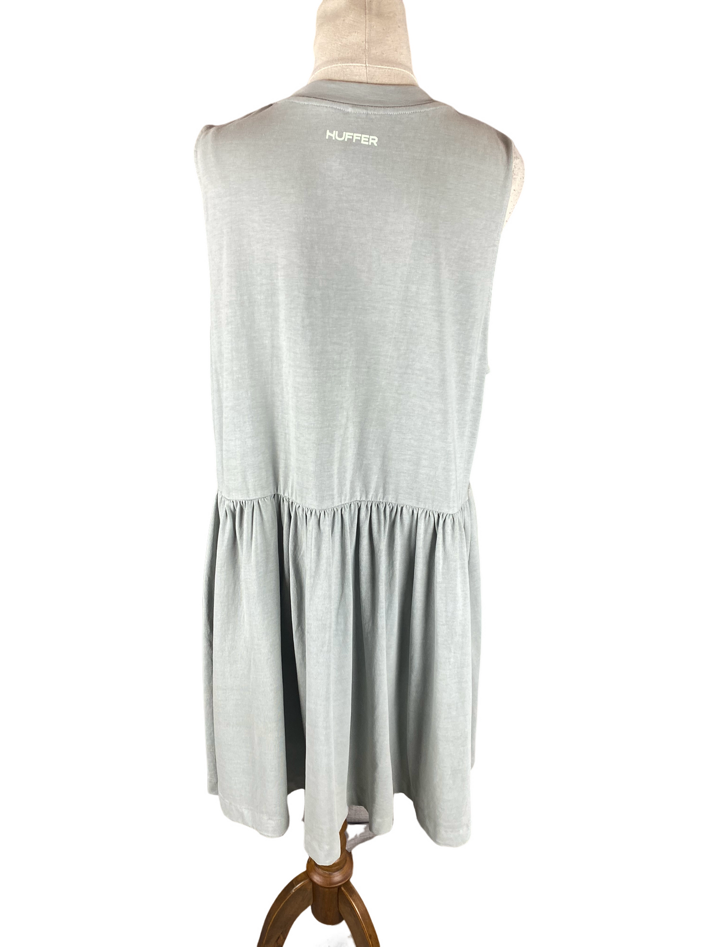 Huffer sleeveless cotton smock dress | size 12