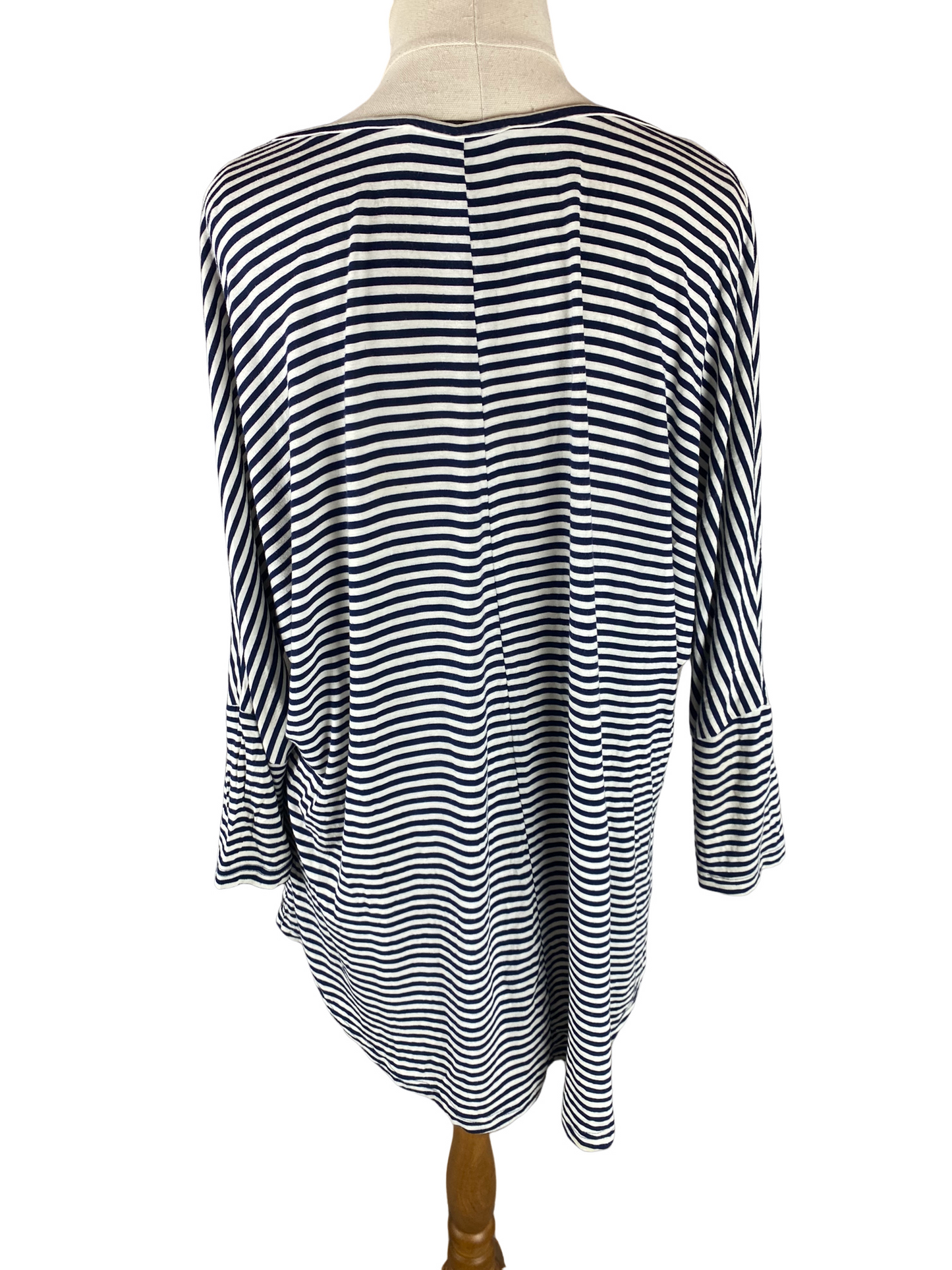 Betty Basics stripe soft 3/4 sleeve top | size 12
