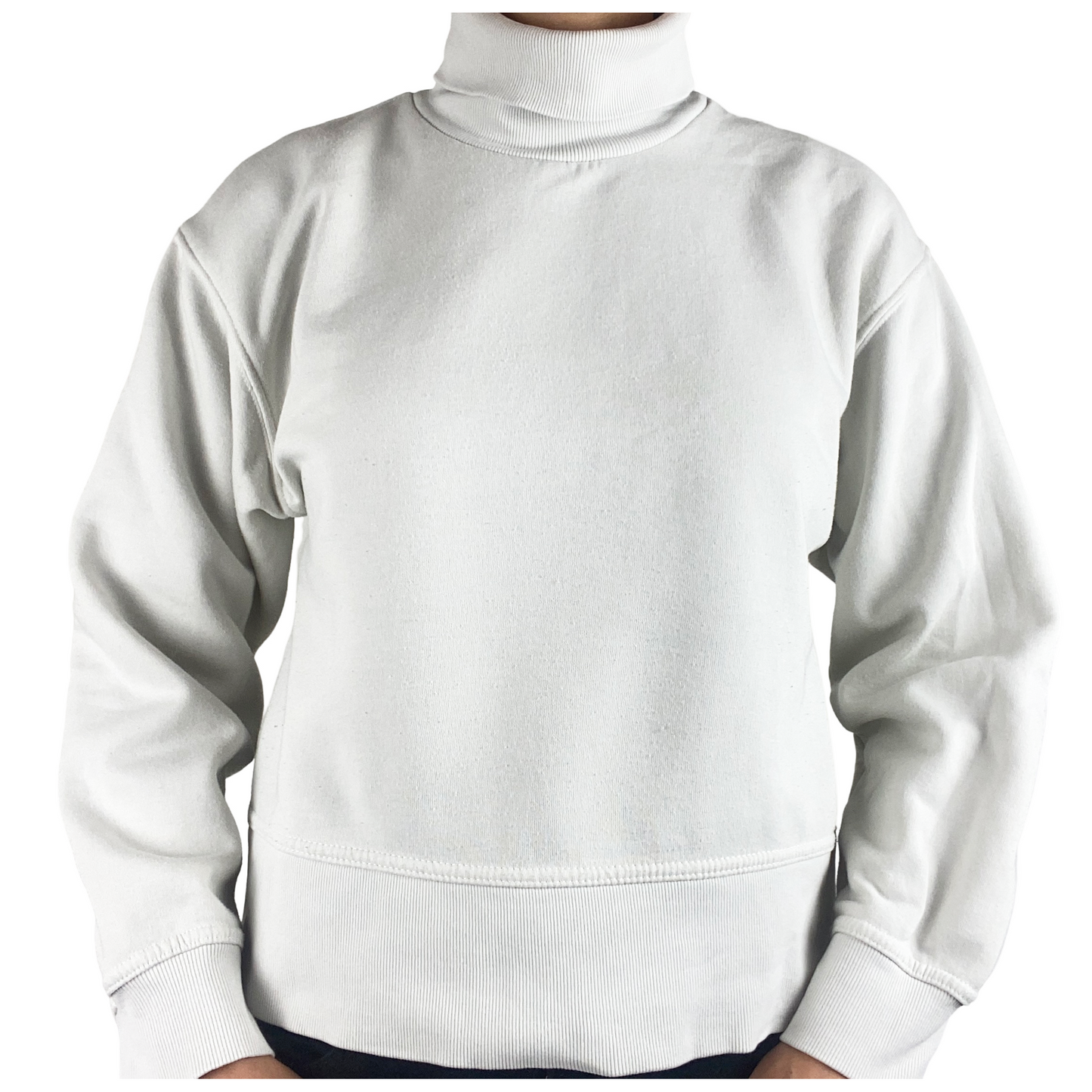 Zara natural turtle neck jumper | size 10