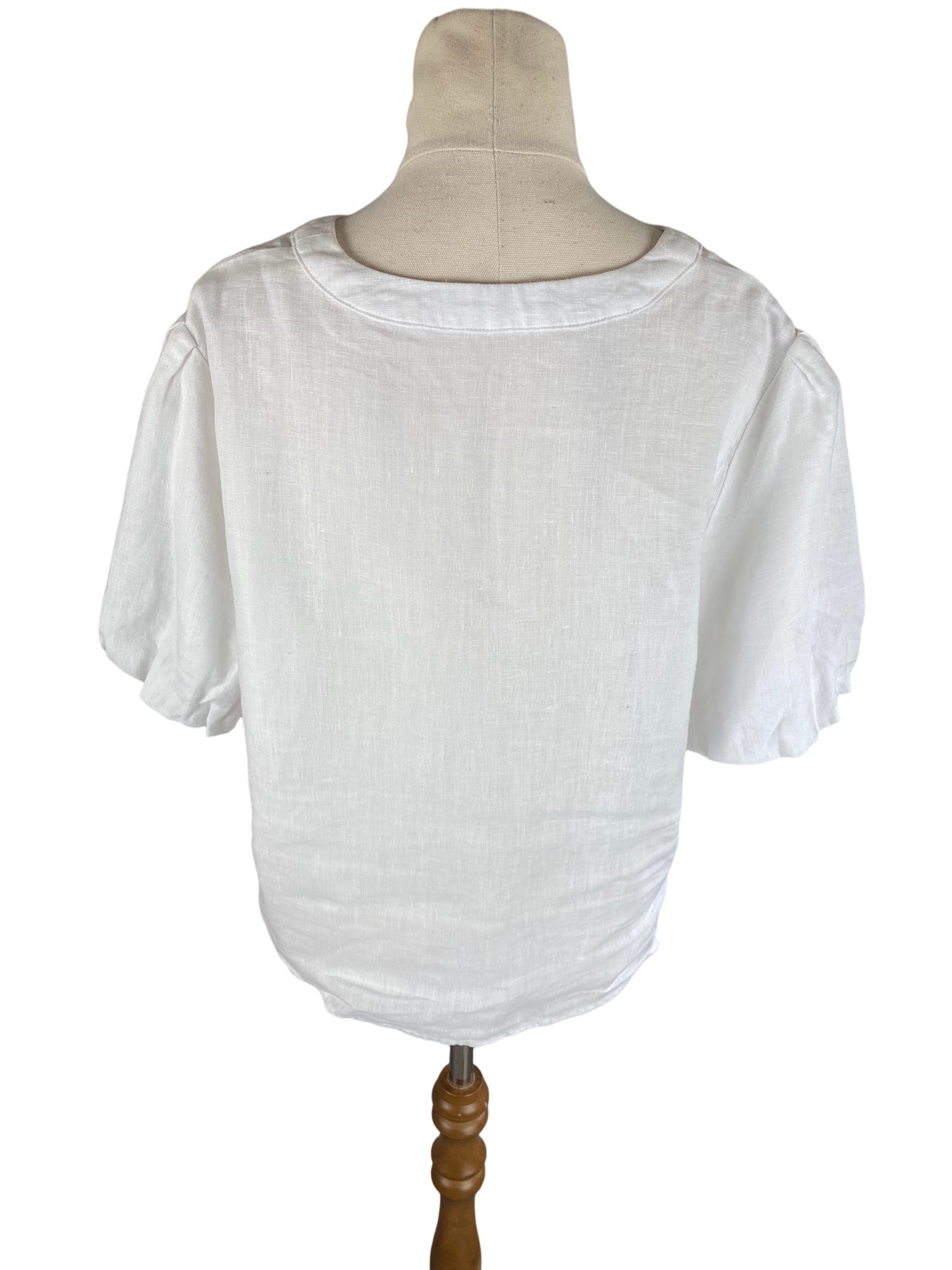 NuiNui white linen shirt | size 14