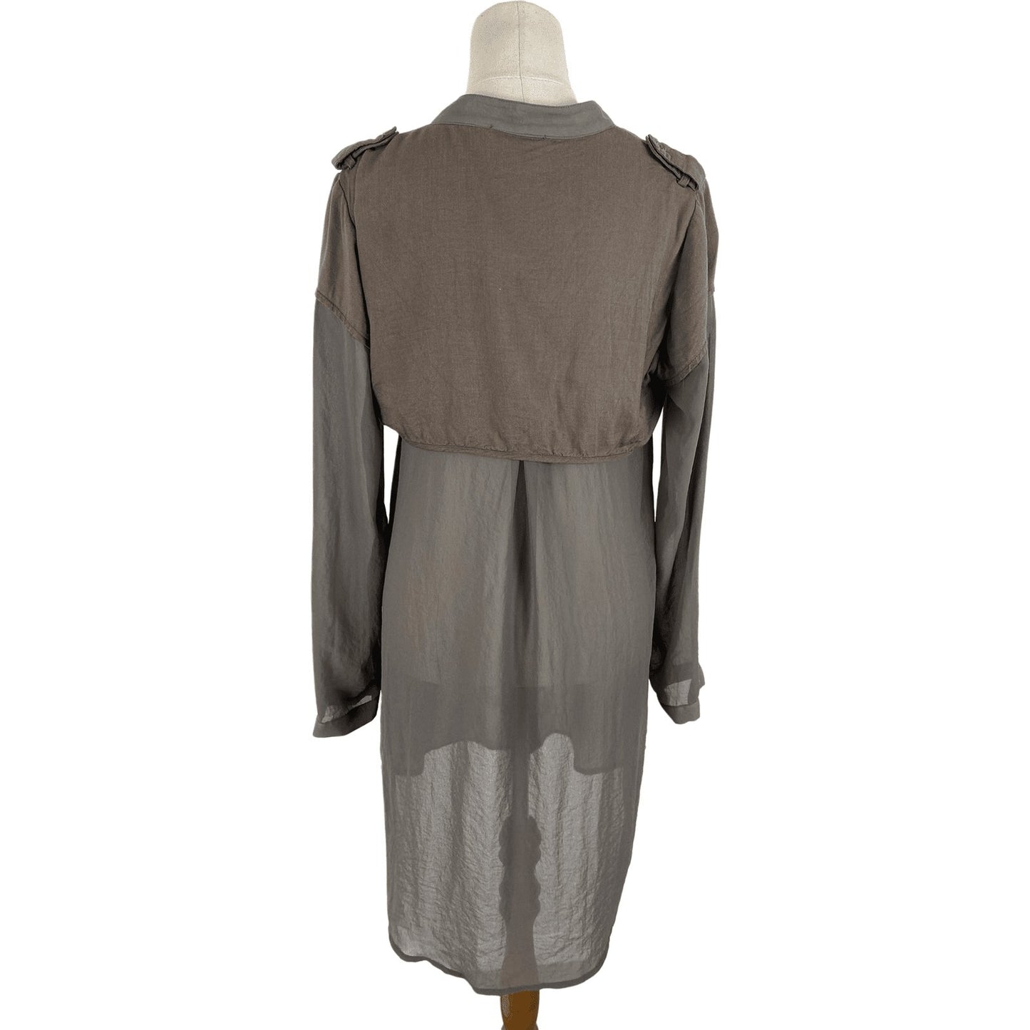 Moochi longline sheer shirt | size 8