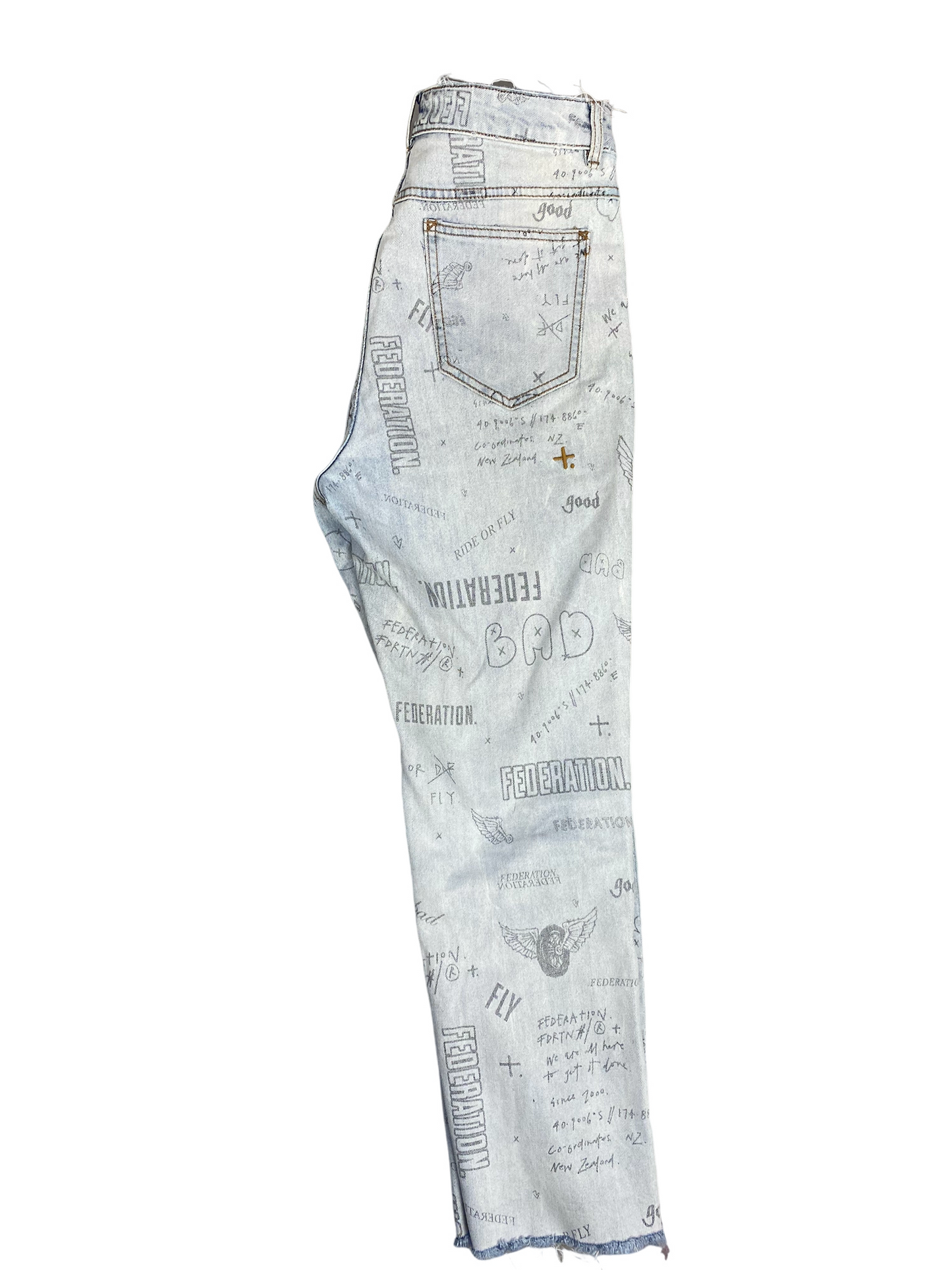 Federation pattern jeans | size 10