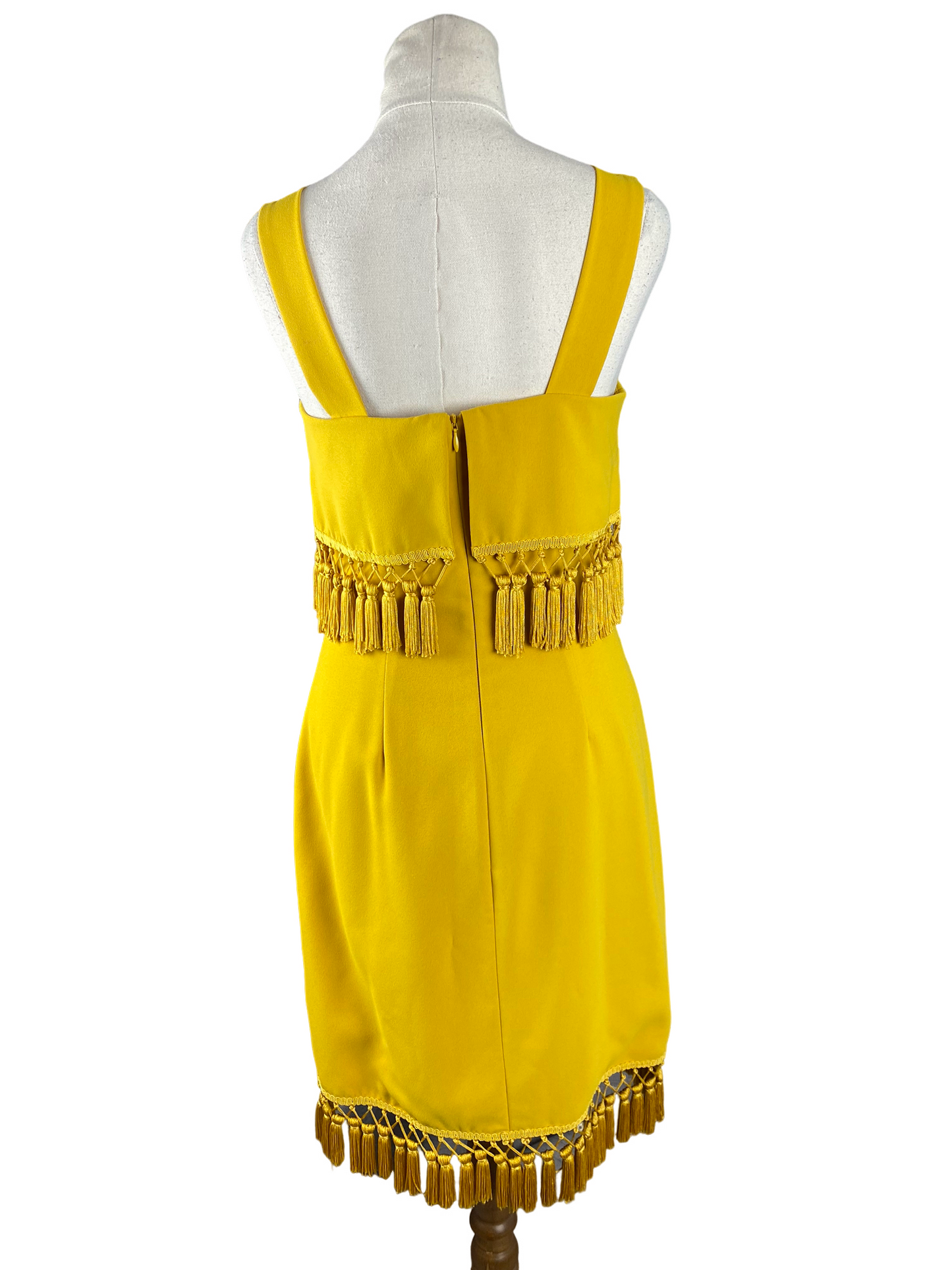 Review yellow tassel dress | size 6