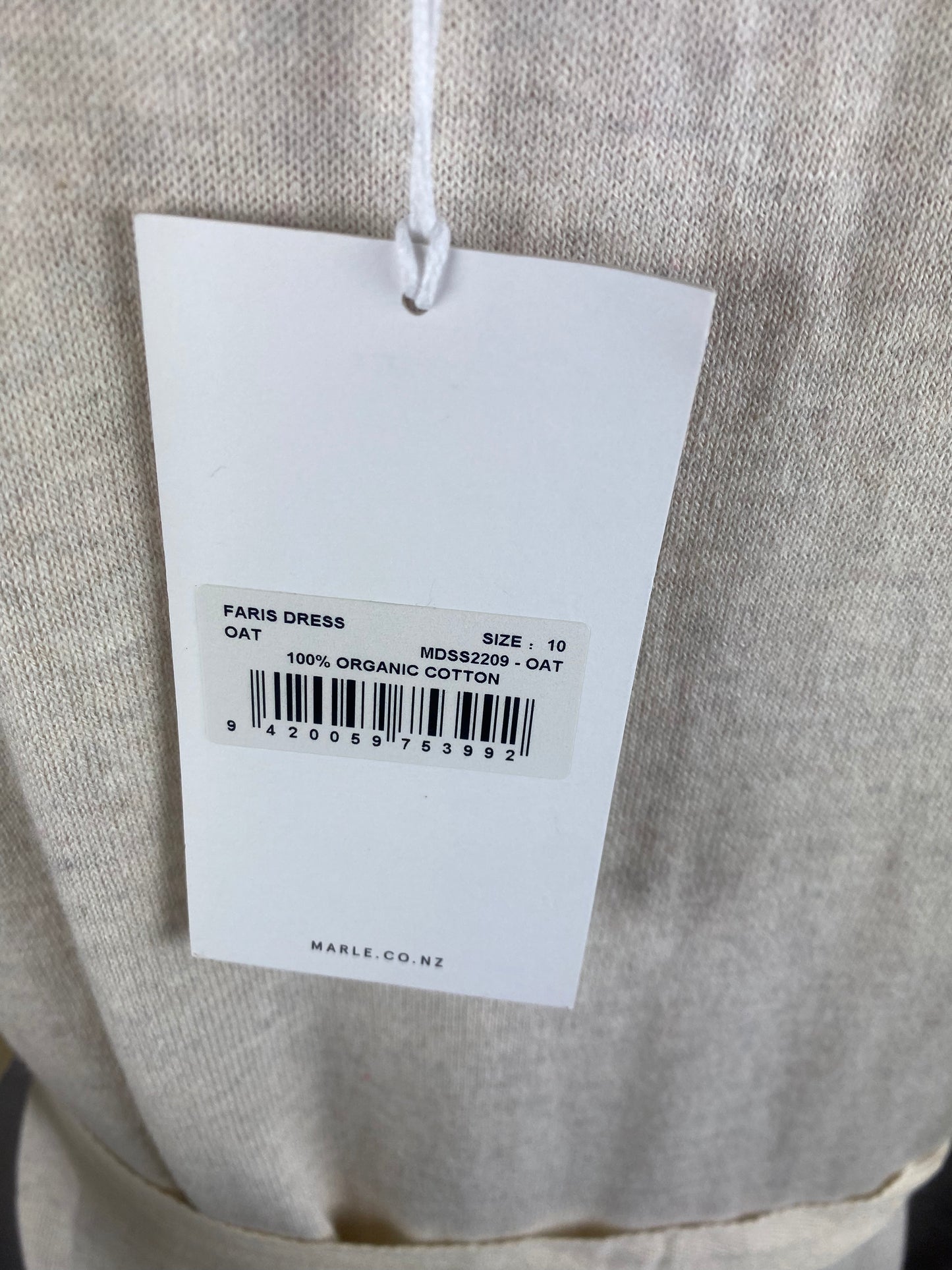 BNWT - Marle Faris Dress in Oat | size 10 - RRP $350