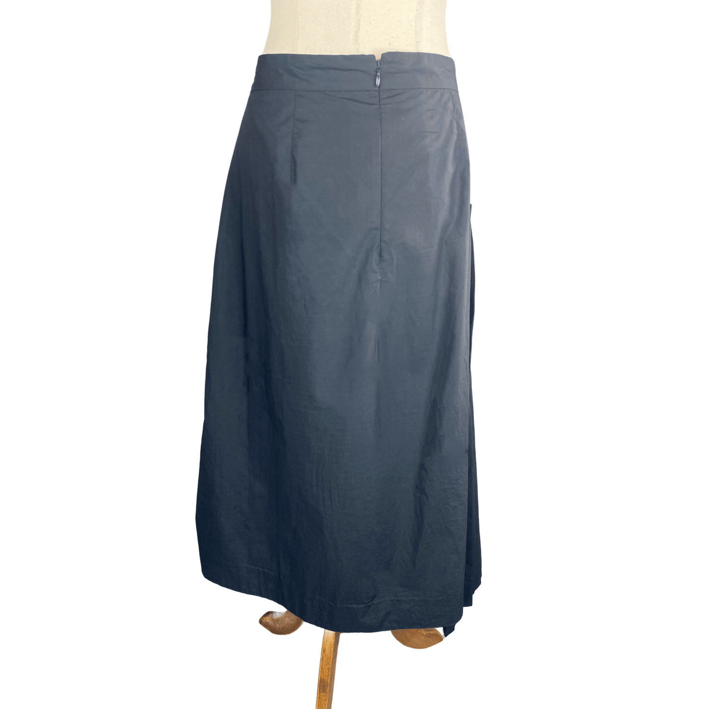 COS pleated black midi skirt | size 16 or 44