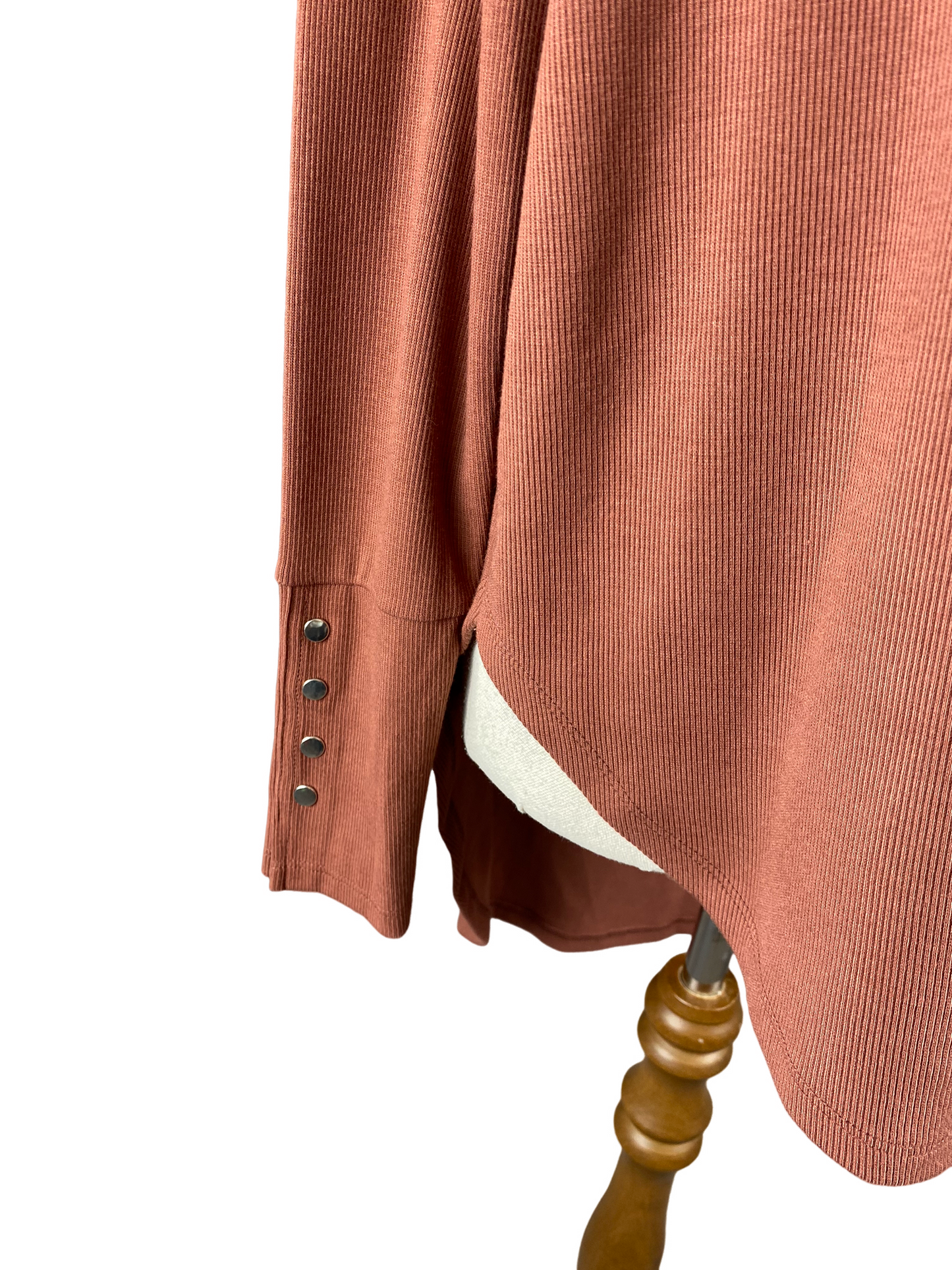 Decjuba rib high-low long sleeve top | size 10
