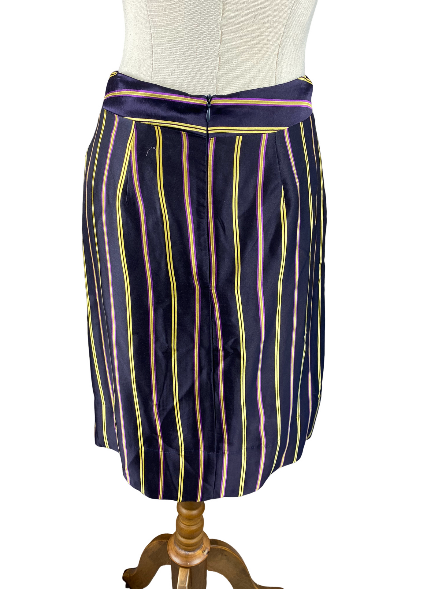 Kingan Jones silk stripe skirt | size 8