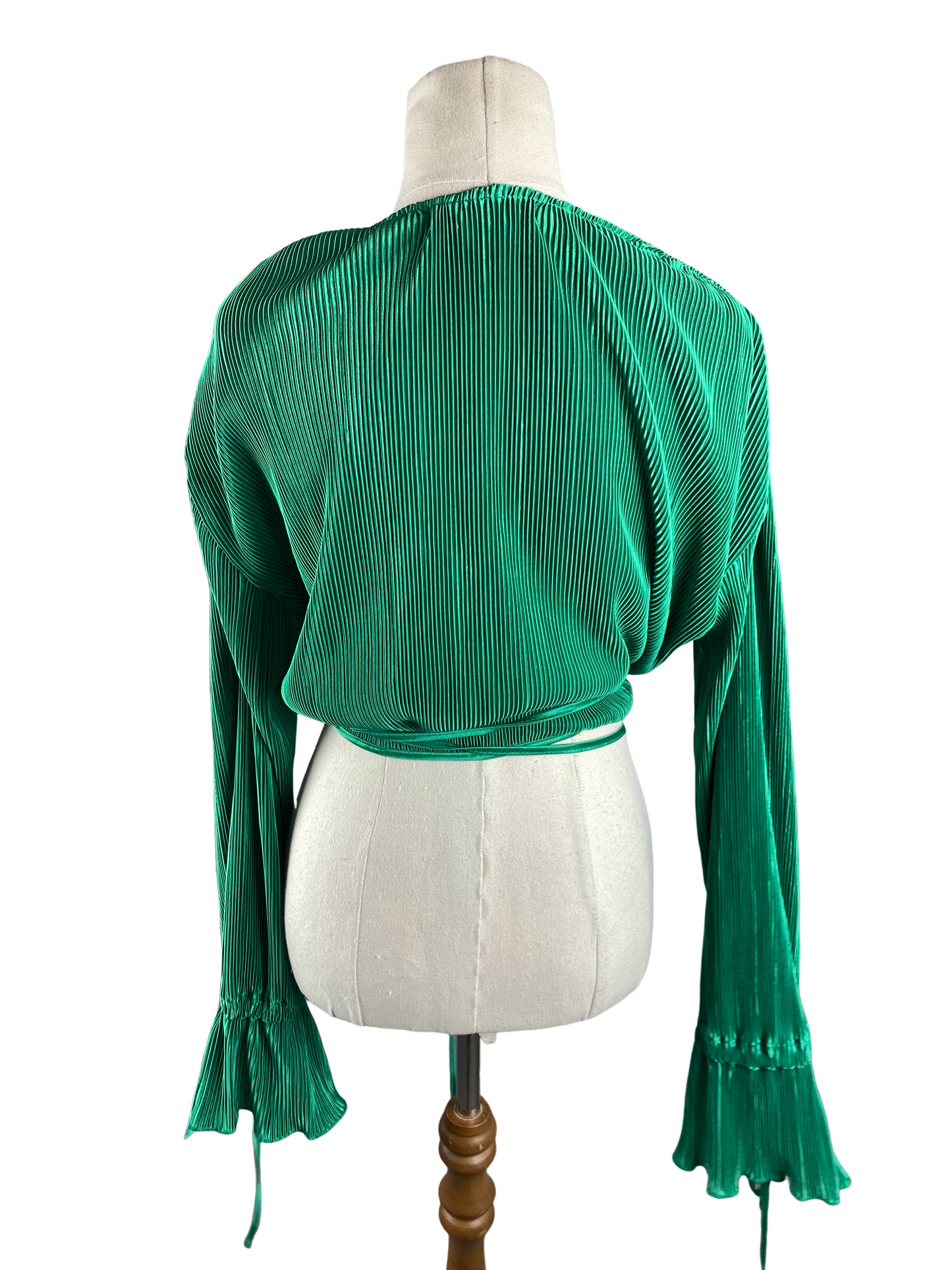 Minx & Moss green wrap top | size 10-12