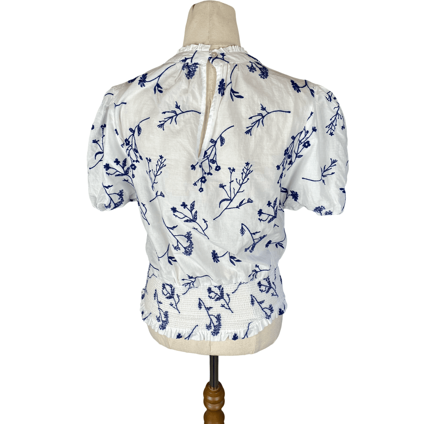 Max organic cotton white print top | size 6