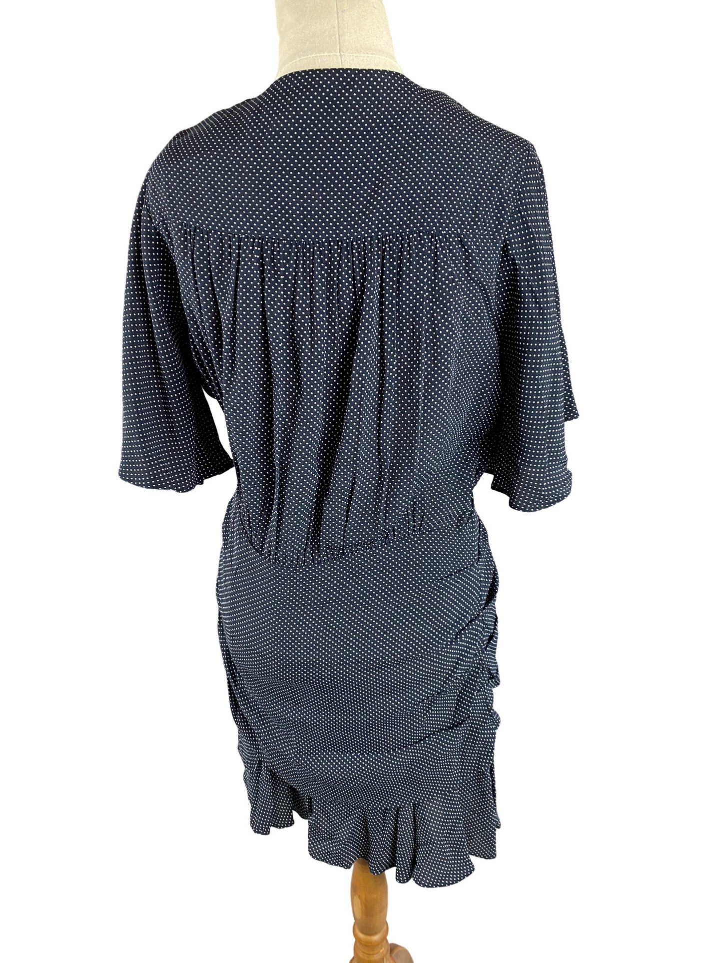 Seed navy polka dot dress | size 10