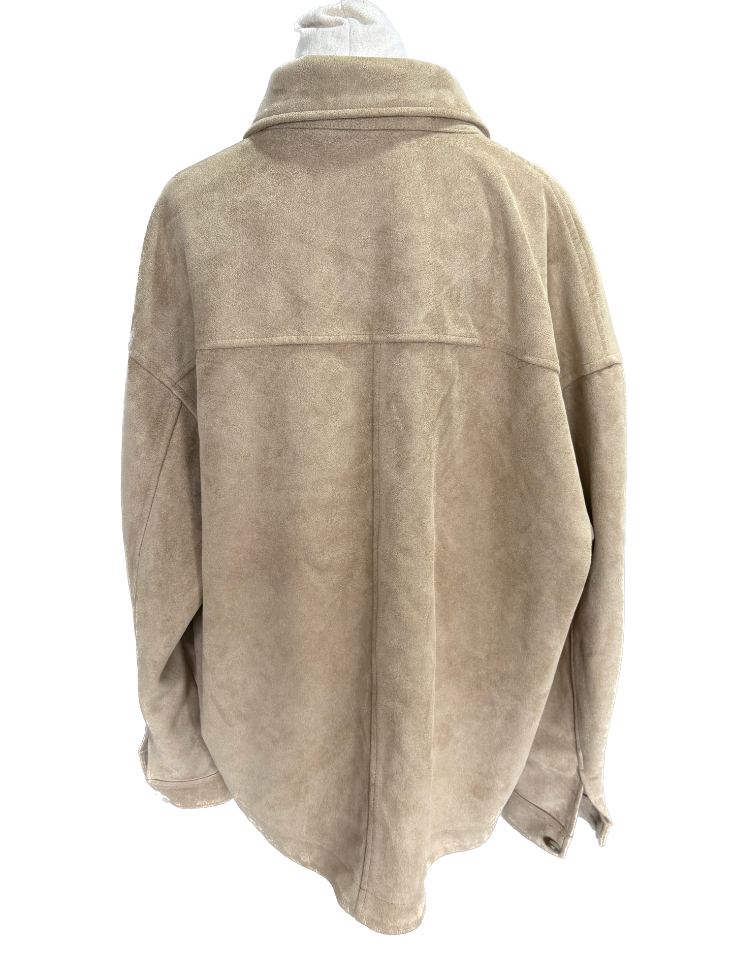 Zara suede look jacket | size large