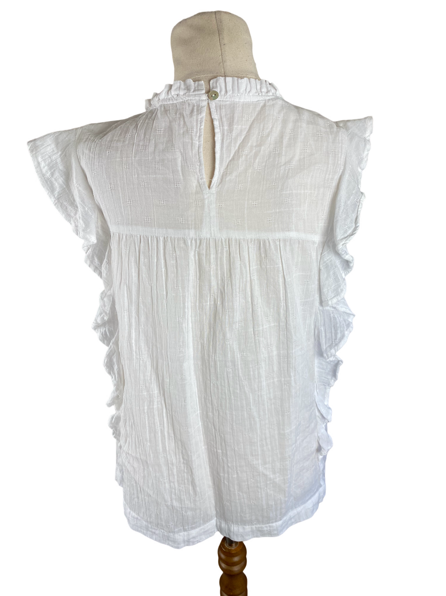 Beach Lunch Lounge cotton short sleeve top | size 8