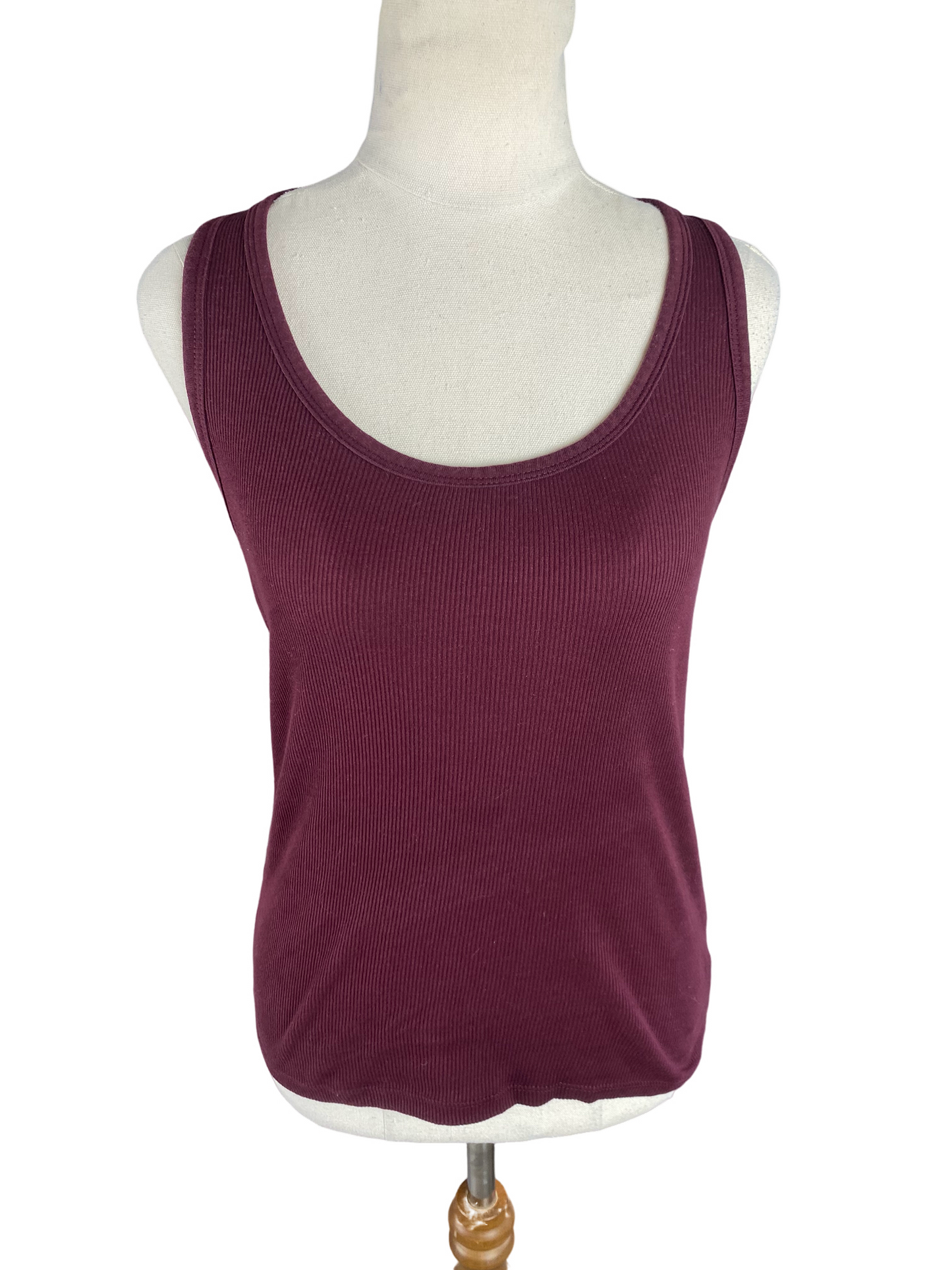 Zara maroon rib sleeveless tank | size 8