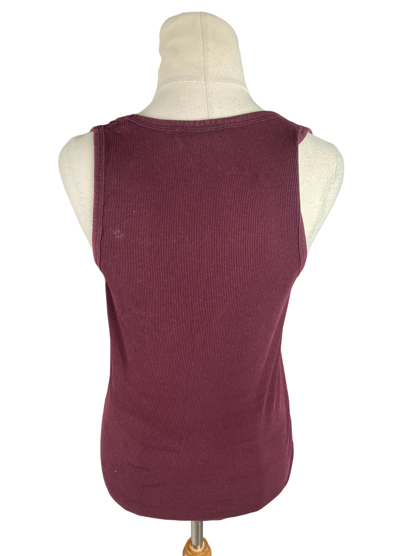 Zara maroon rib sleeveless tank | size 8