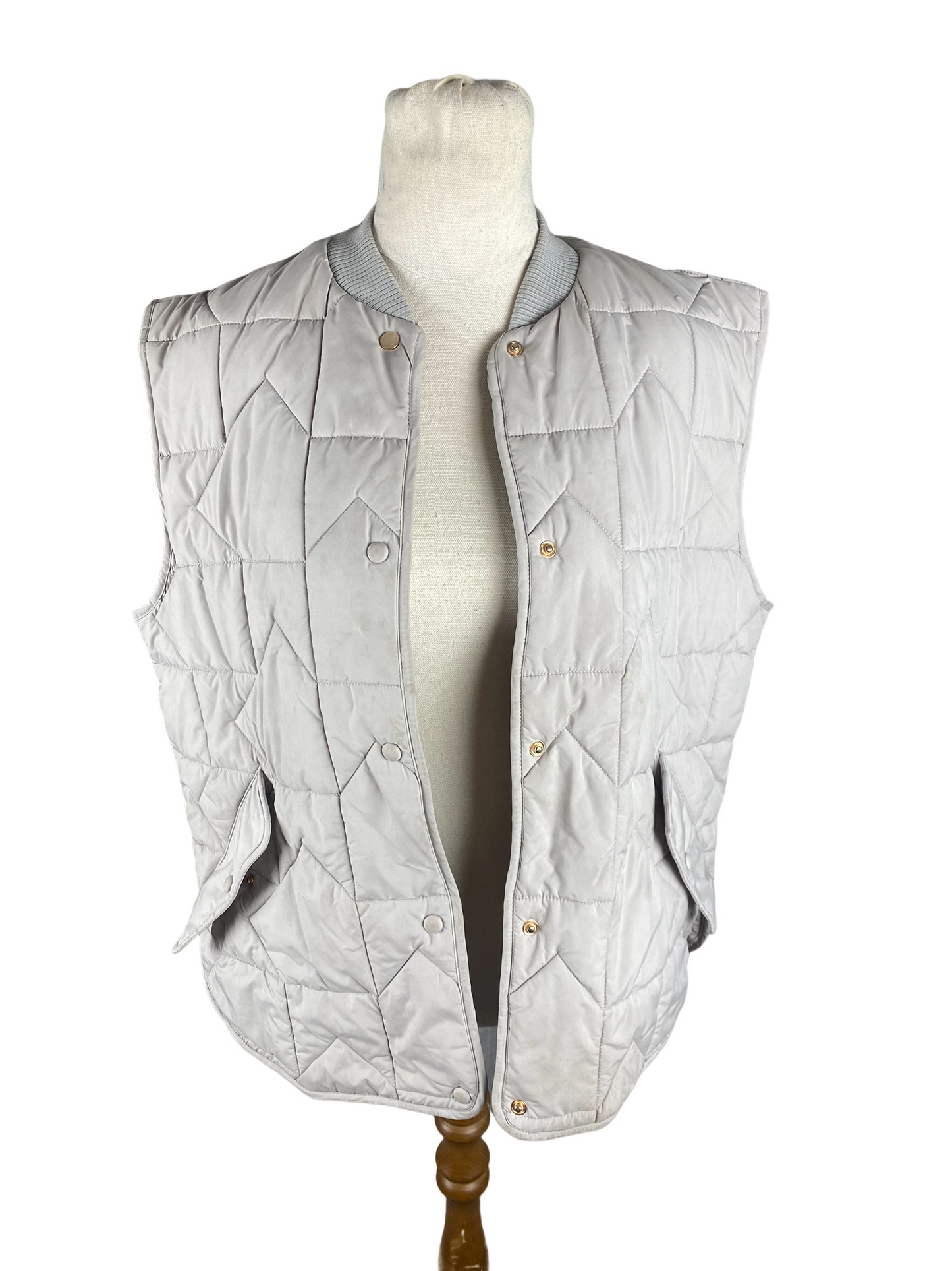 Karen Walker Quilted Monogram Vest | size small (8)