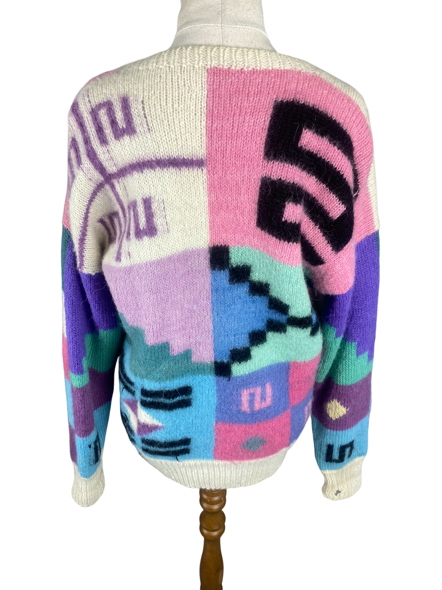 Vintage Alpaca Wool handmade cardigan | size 8 to 12
