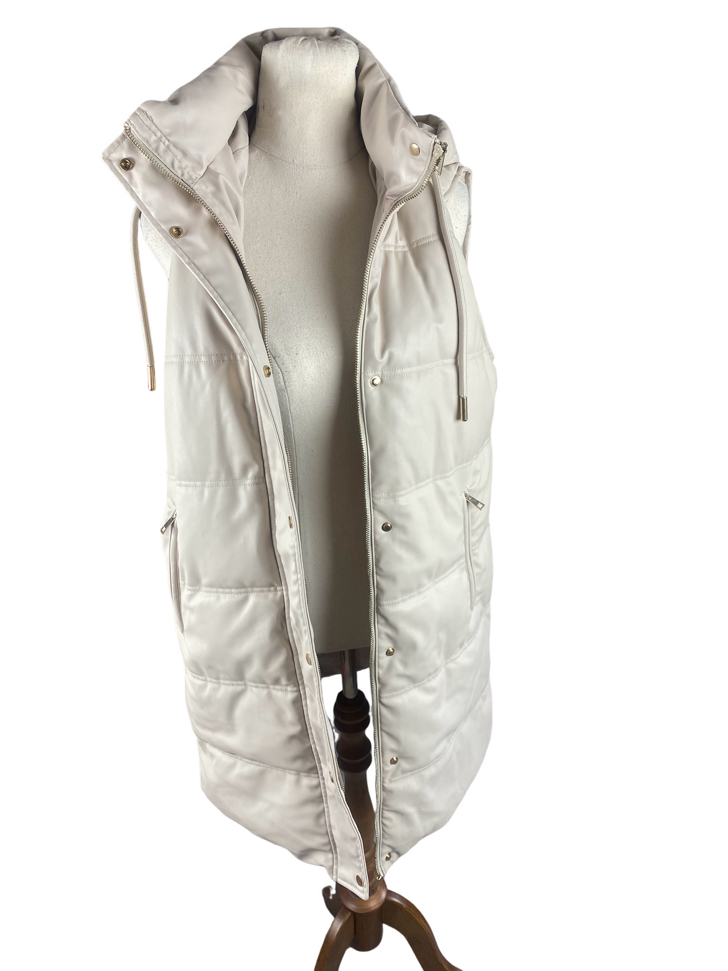 Zara longline puffer vest | size 8