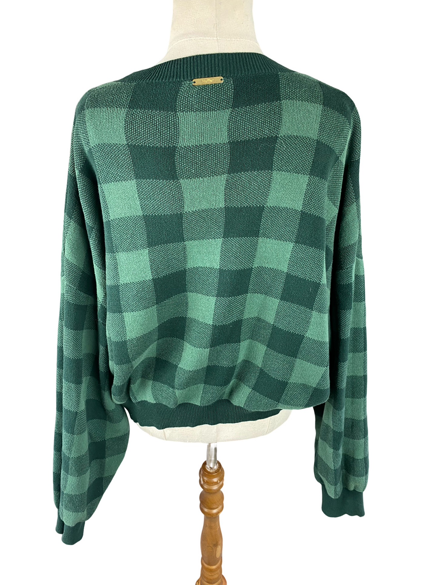 Huffer Melrose Crop Intarsia Knit | size 14