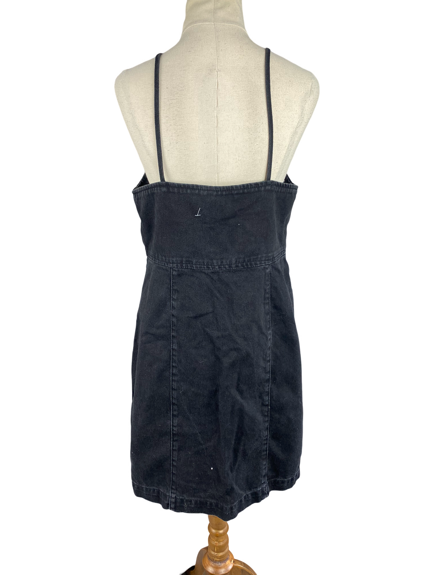 TopShop black denim dress | size 12