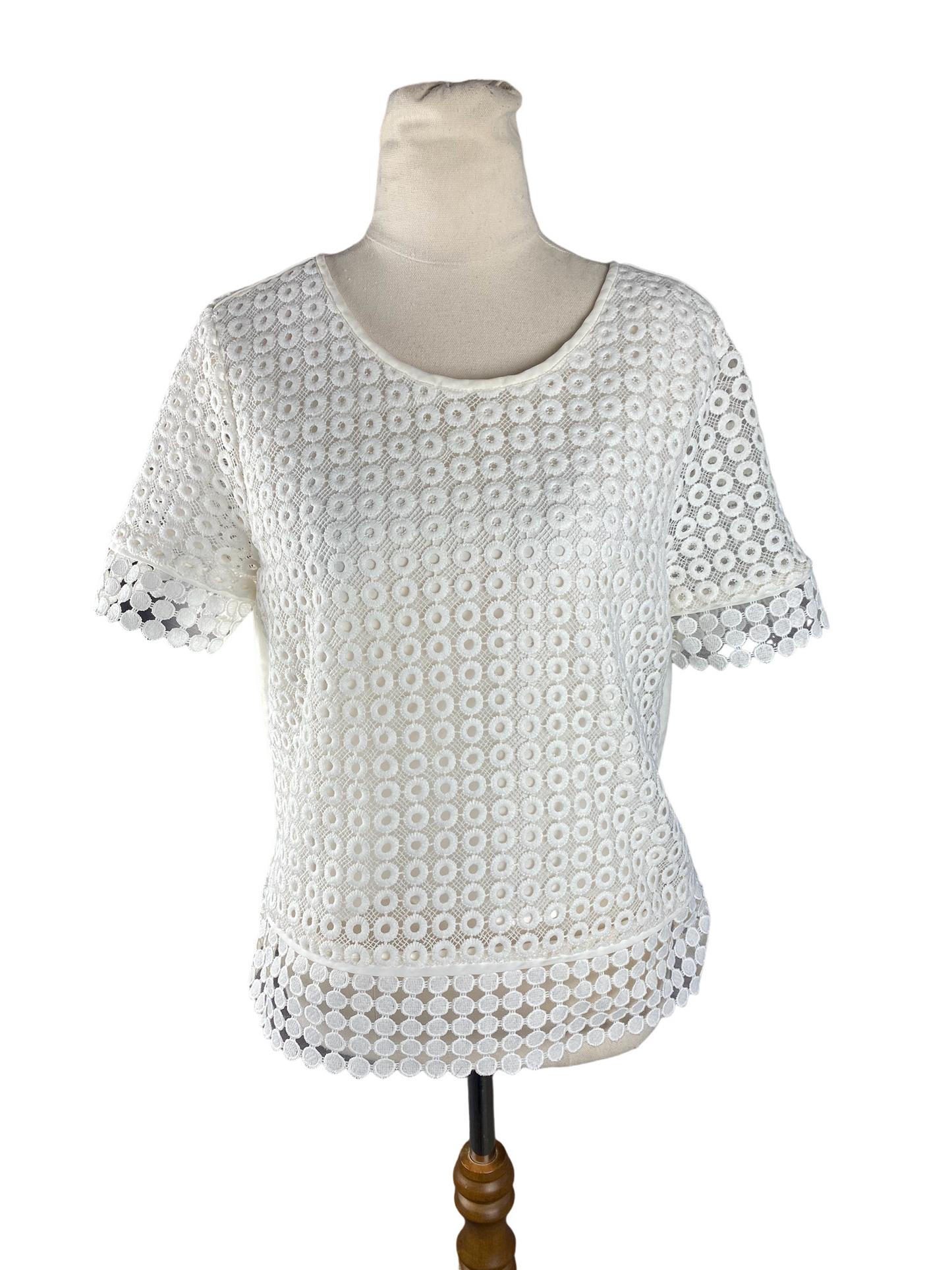Portmans white short sleeve top | size 10