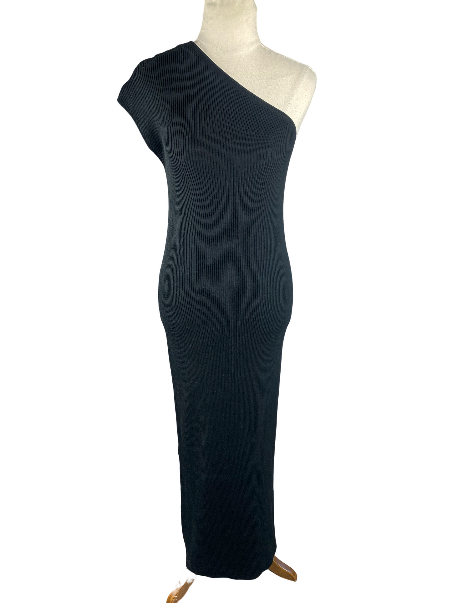 BNWT - Assembly Label Elodie One Shoulder Rib Midi Dress | size 8
