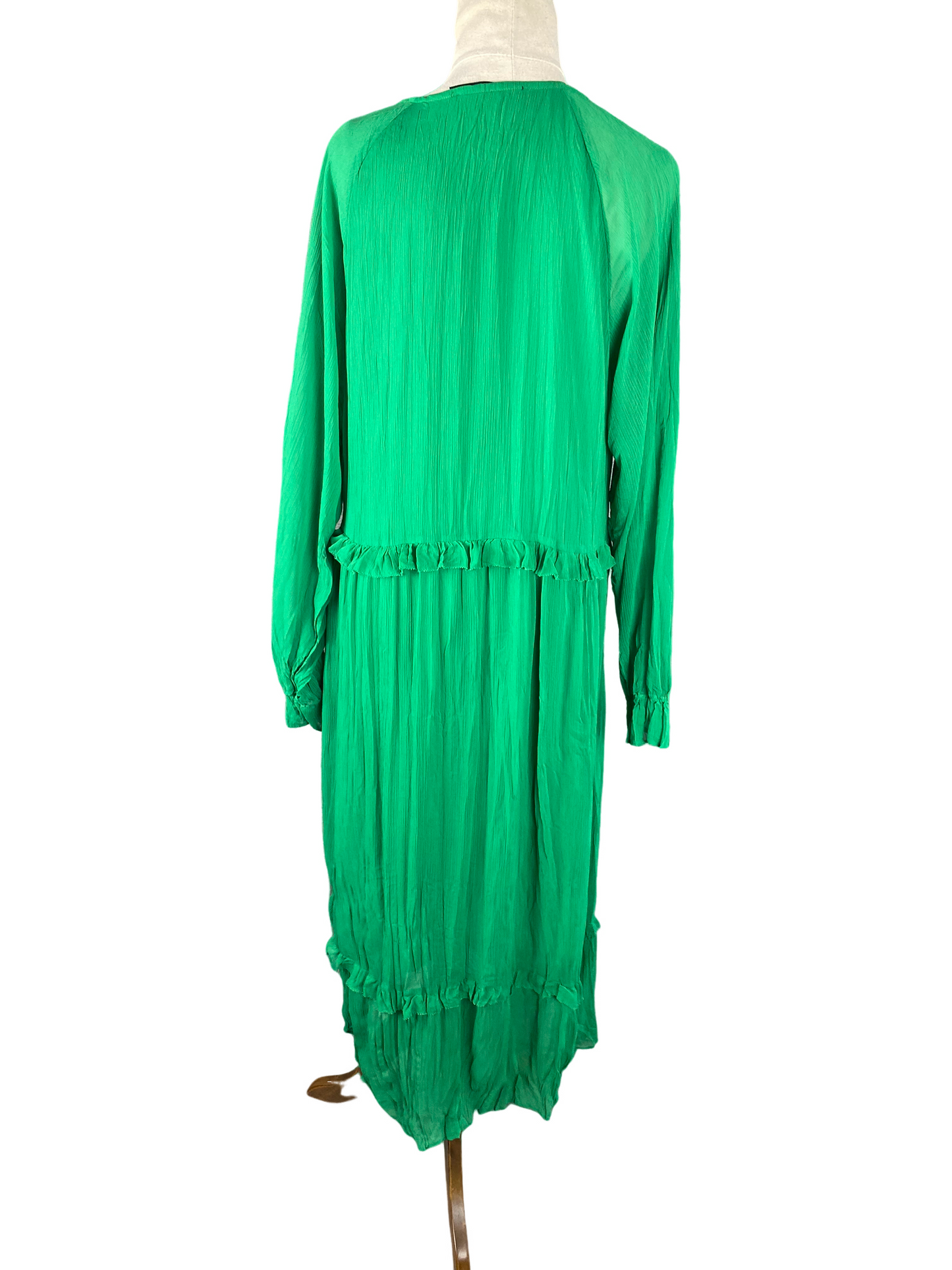 Decjuba green v neck dress | size 12