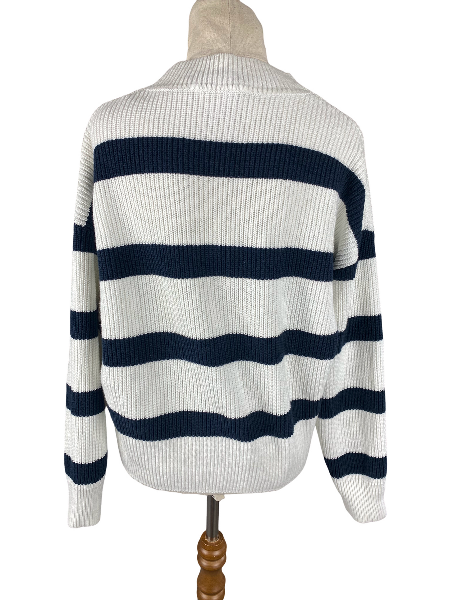 Decjuba black and white stripe cardigan | size 10