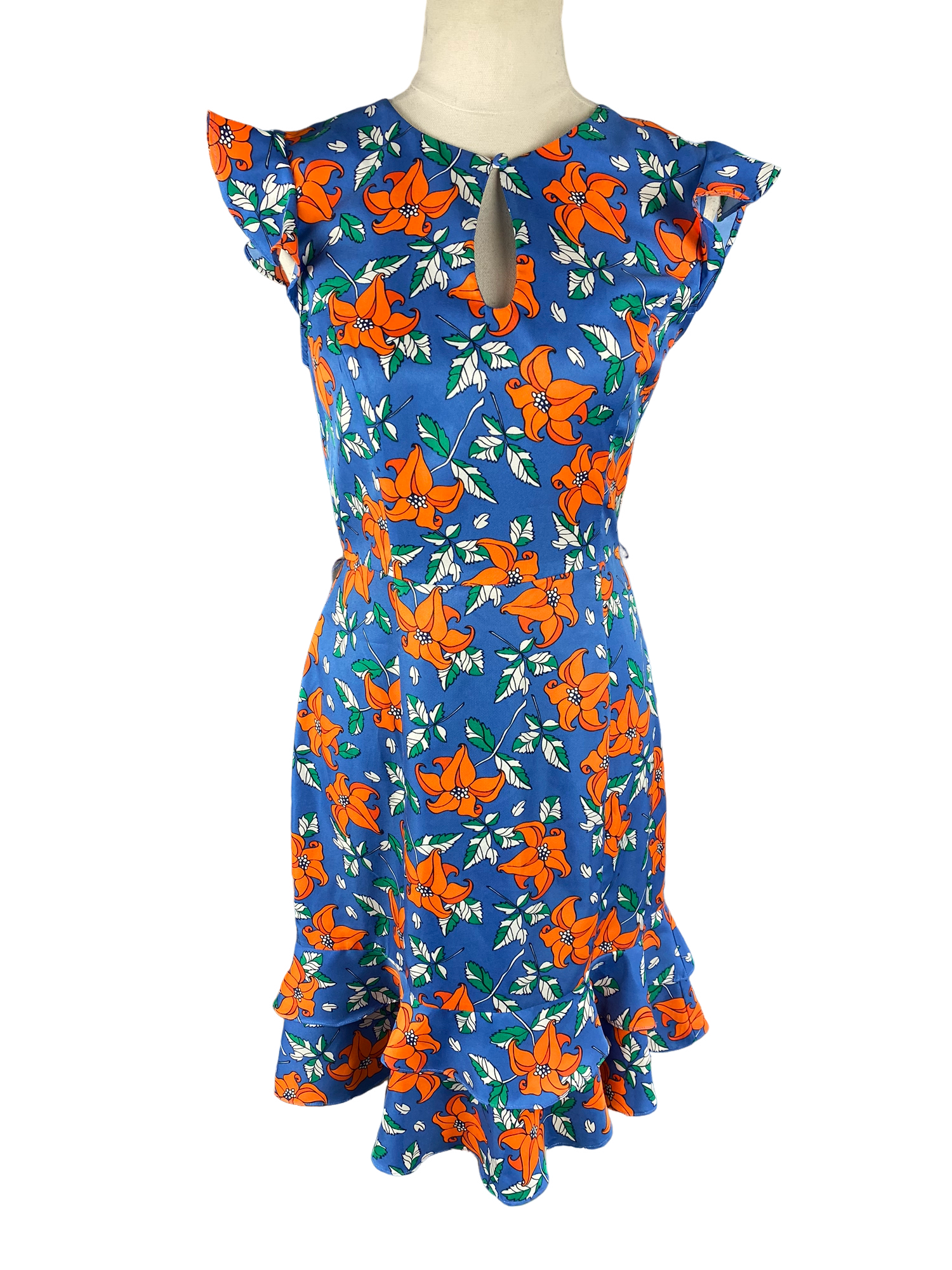Karen Walker blue floral dress | size 8 the thrift store Karen Walker blue floral dress | size 8 the thrift store