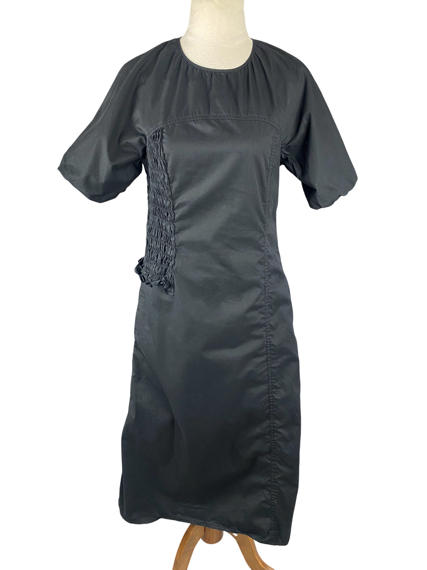 COS puff sleeve midi dress | size 6