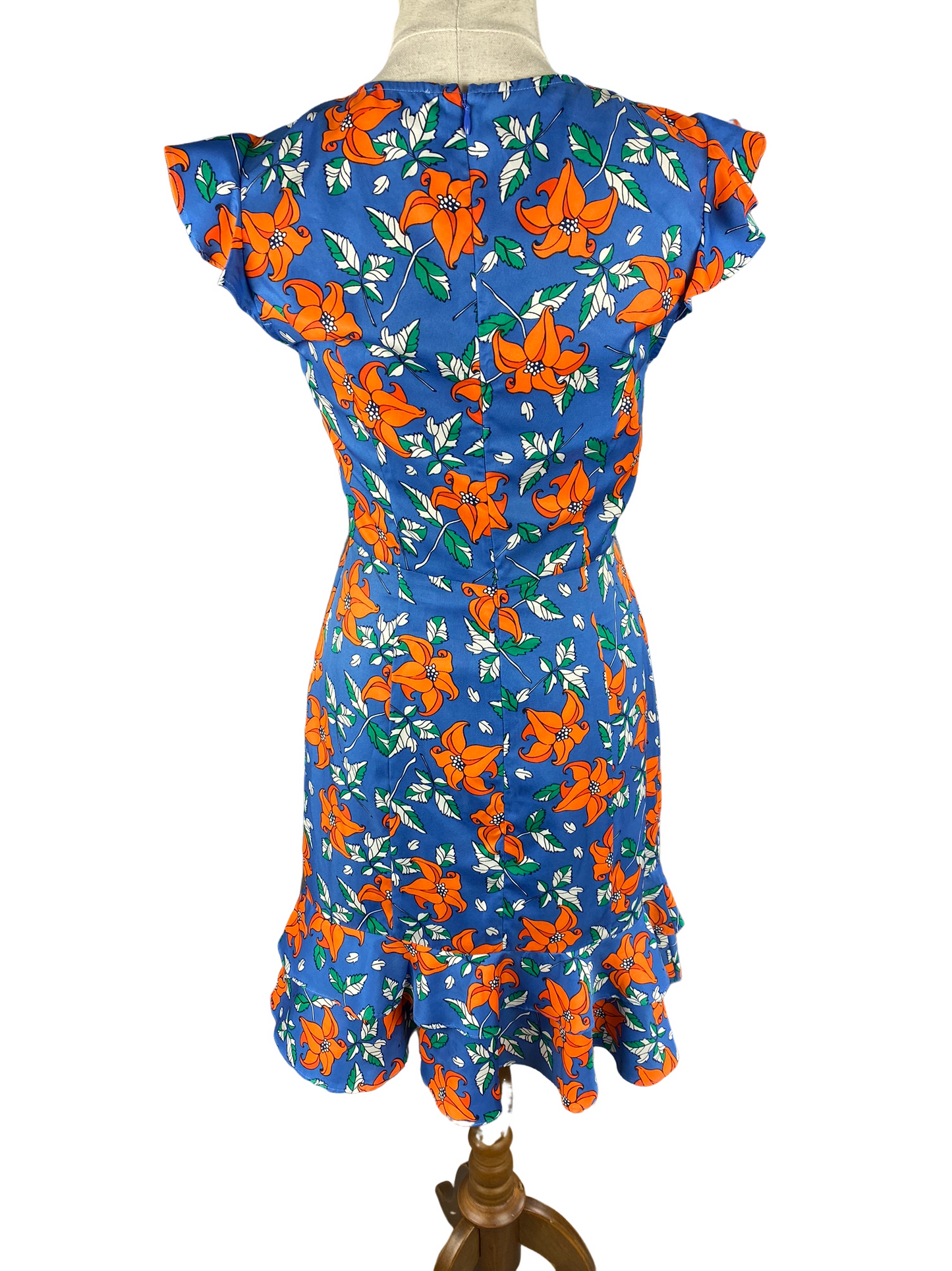 Karen Walker blue floral dress | size 8