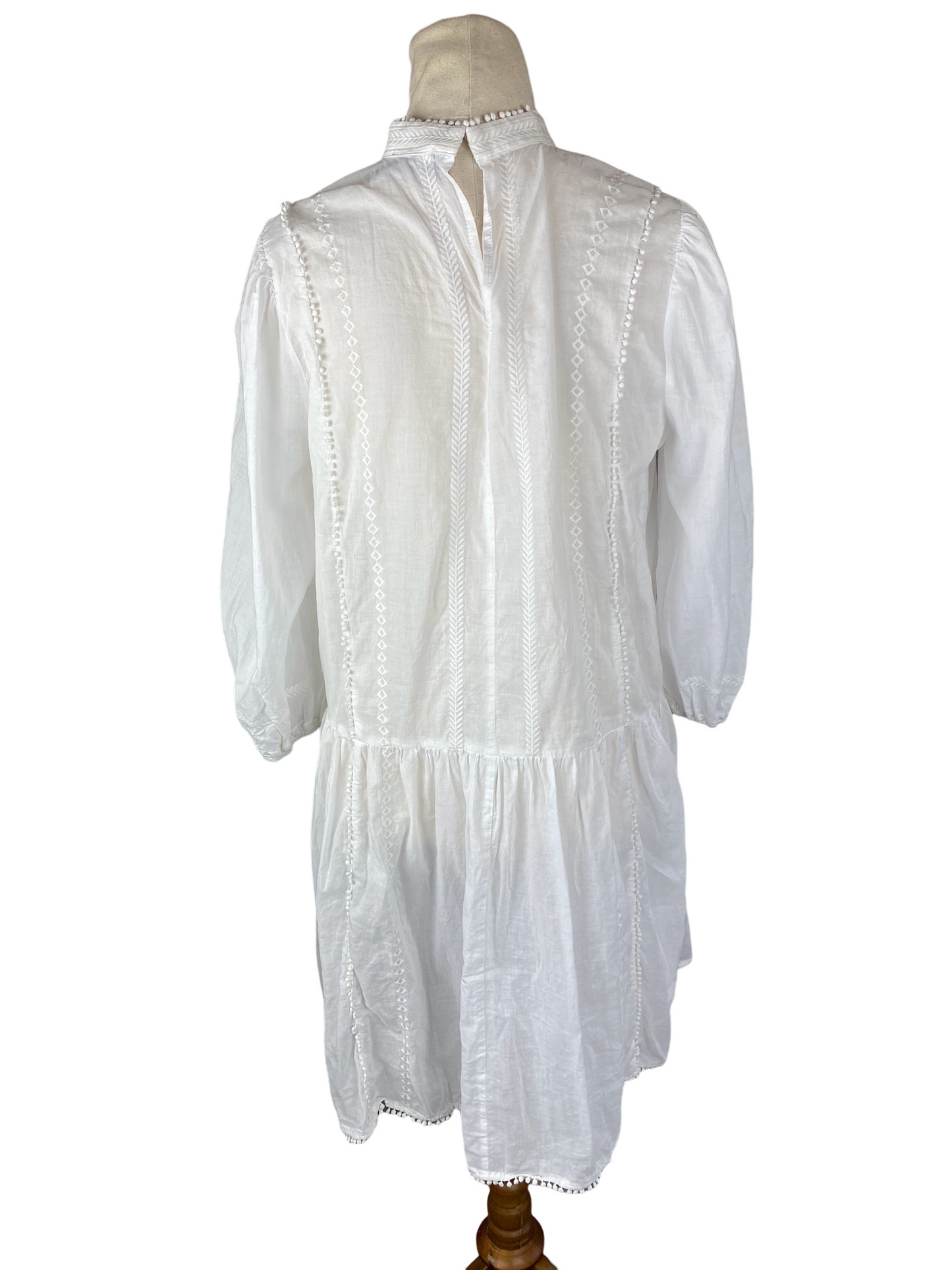 Decubja white cotton dress | size 8