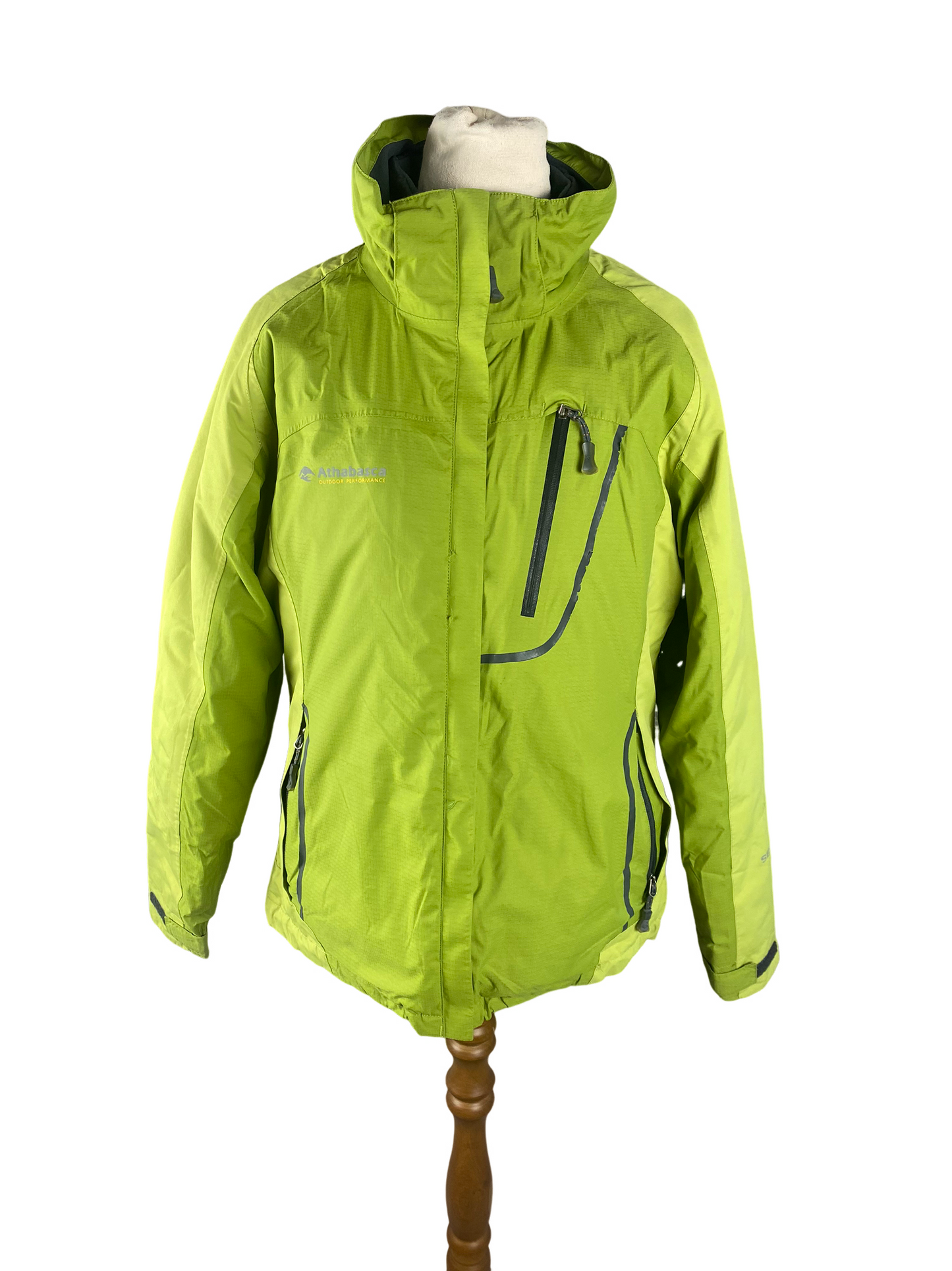 Athabasca green puffer jacket | size large *8)
