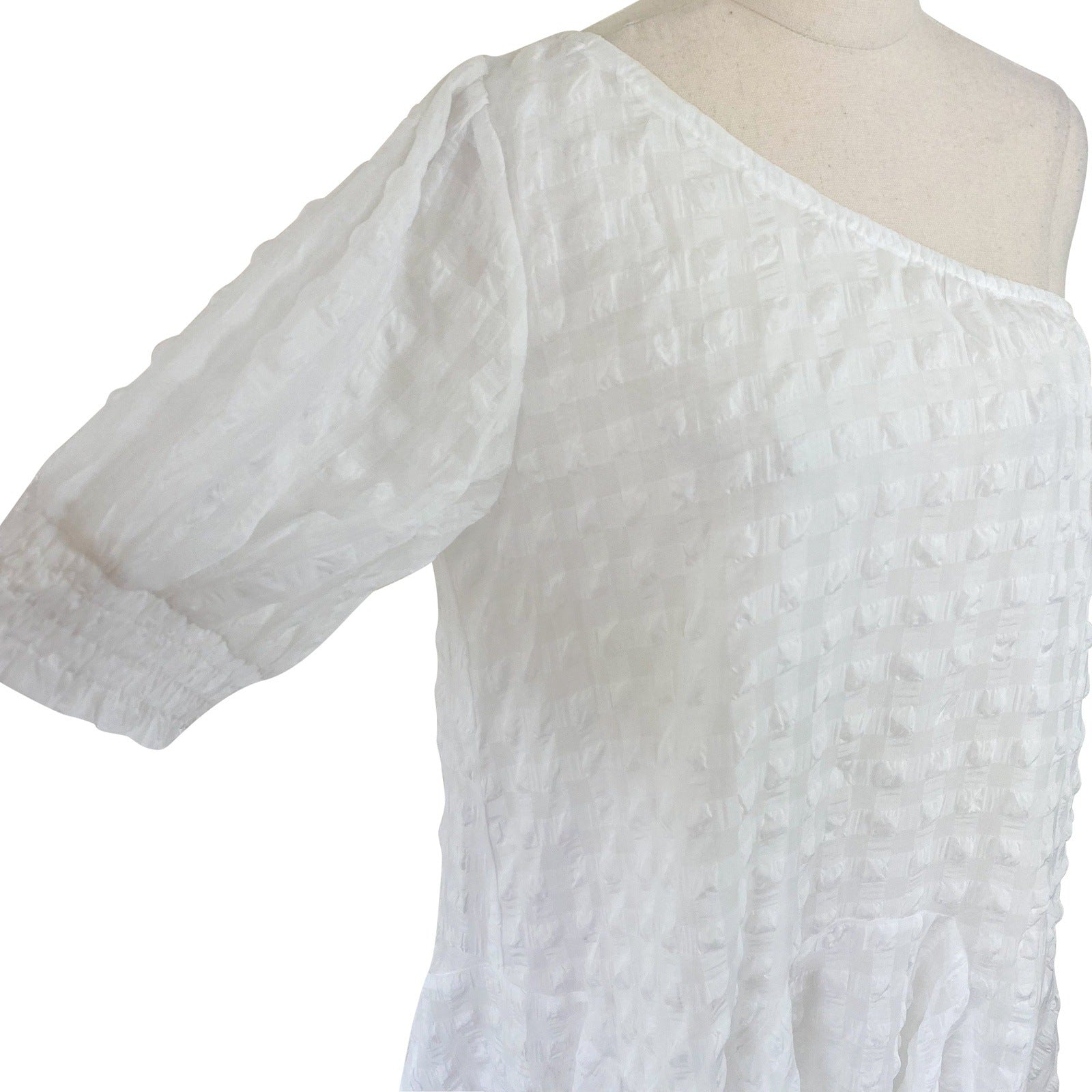 NEW - Pia Kiara Dress In White Gingham | size 12 - RRP $159