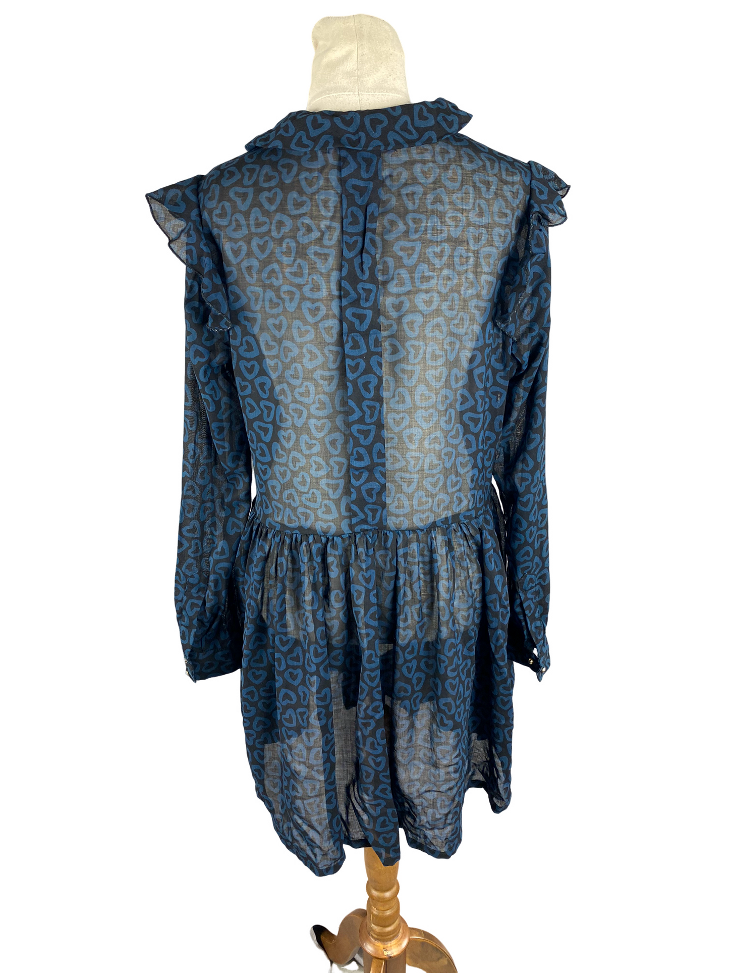 Ruby print sheer heart dress | size 10
